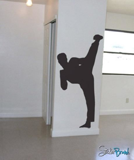 Karate Kick Vinyl Wall Decal Sticker. #224
