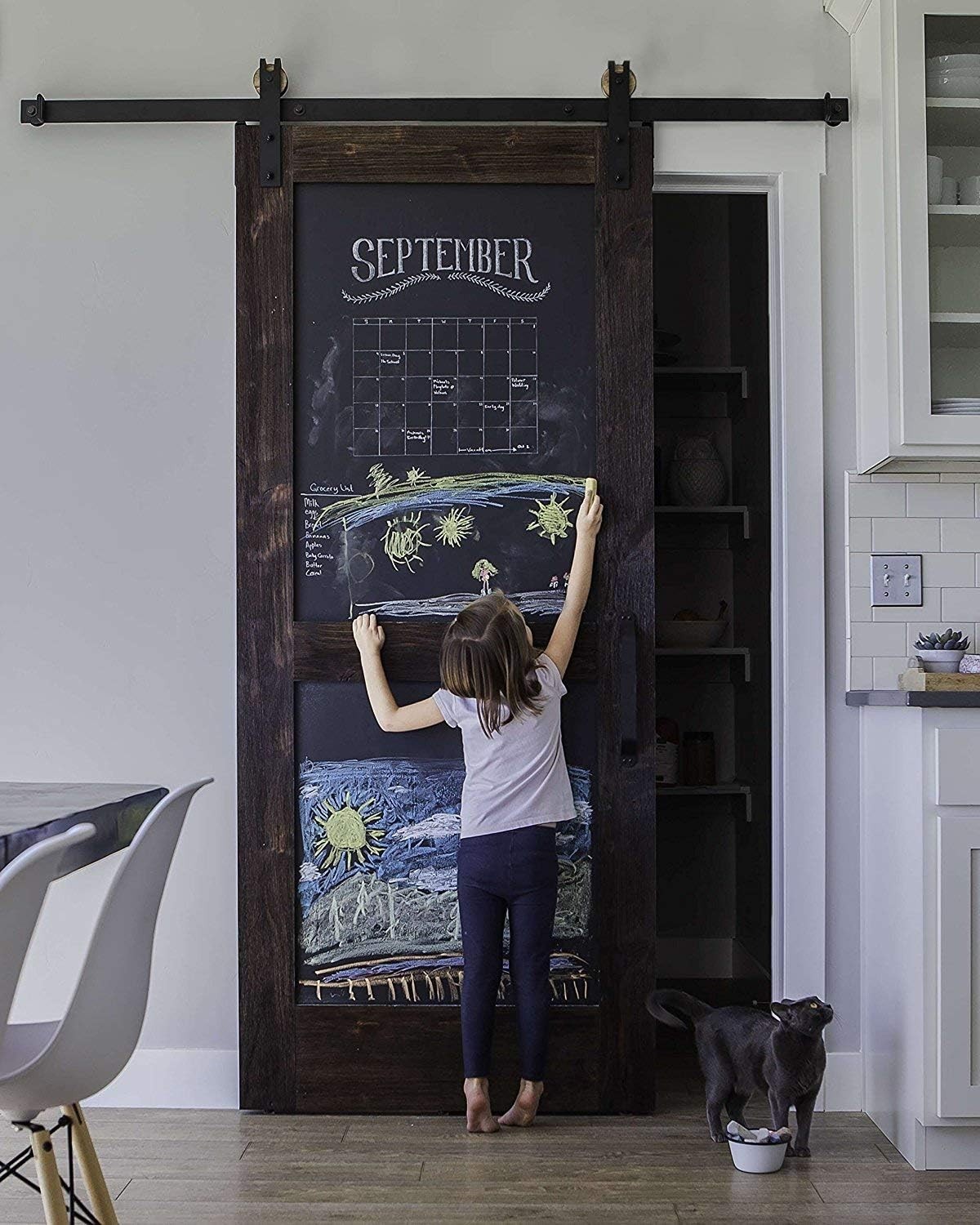 Chalkboard Adhesive Vinyl Roll (8 FEET) 10 Chalks Included – Peel & Stick Chal..