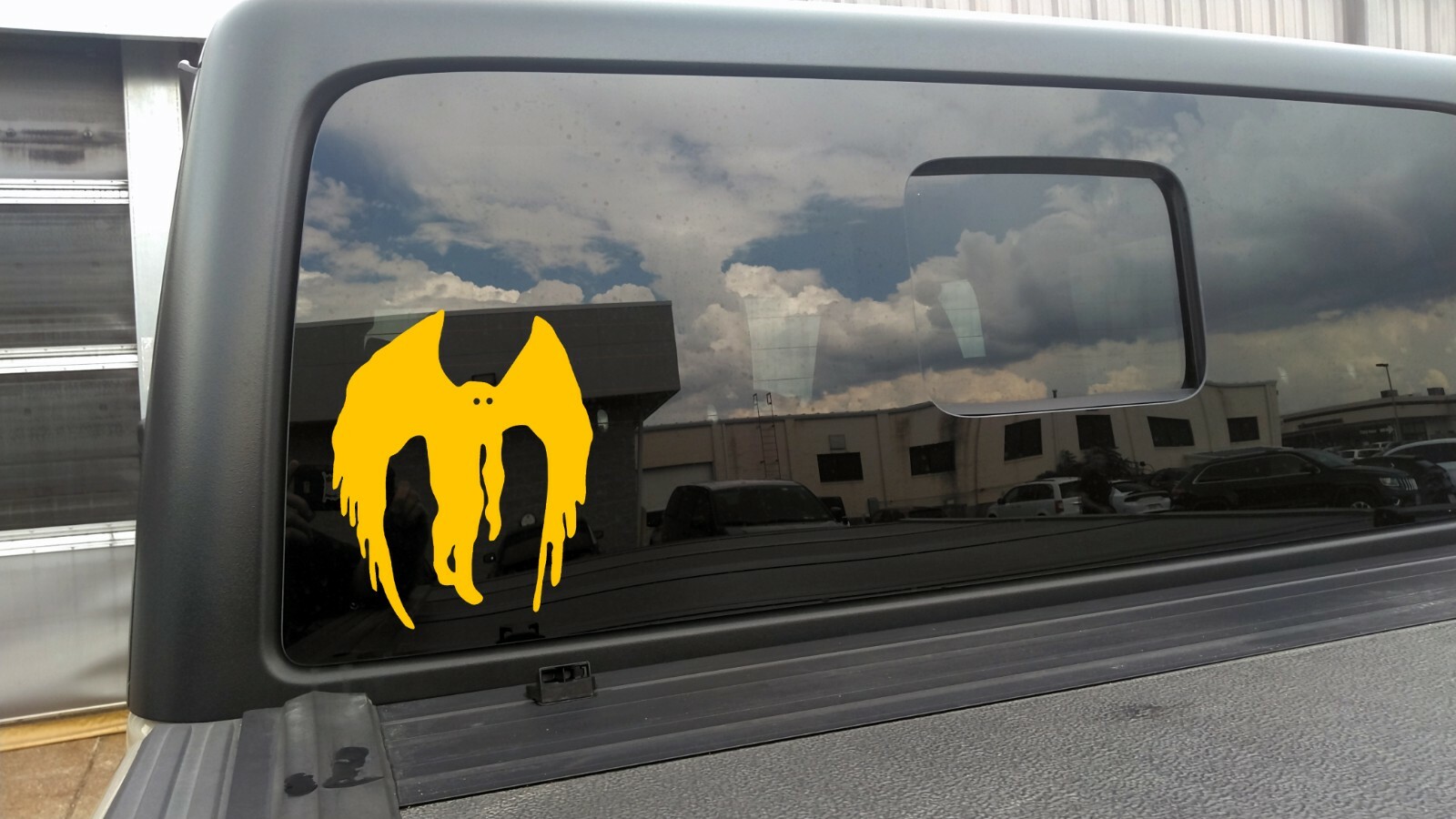 Mothman Vinyl Decal V2 | Cryptid Moth WV Folklore | Die Cut Sticker