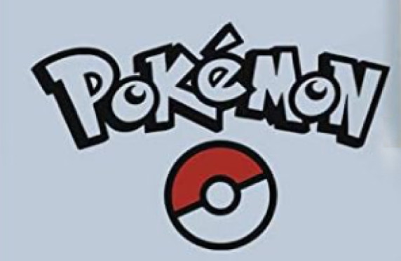 Pokemon Ball Logo Lettering Shaped Vinyl Decal Sticker 32"L x 11.5"