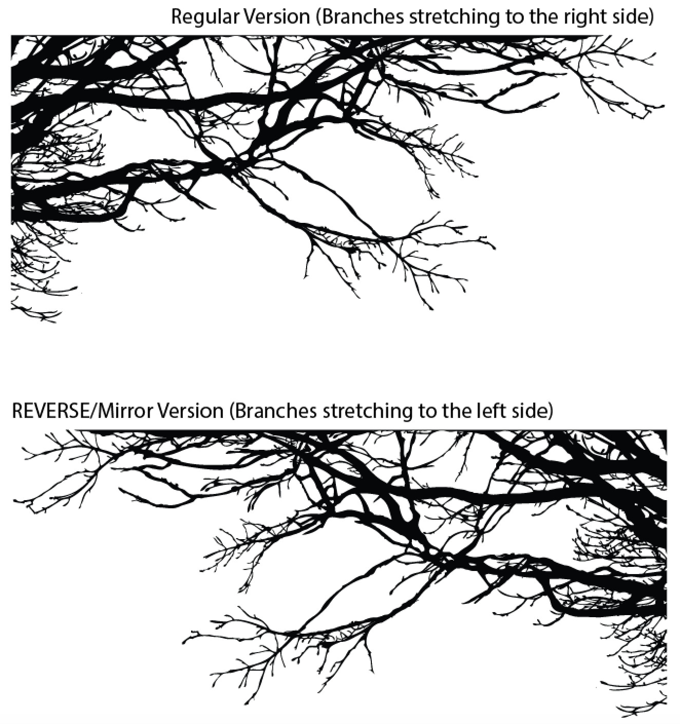 Stickerbrand Vinyl Wall Decal Sticker Large Tree Top Branches for Nursery #444