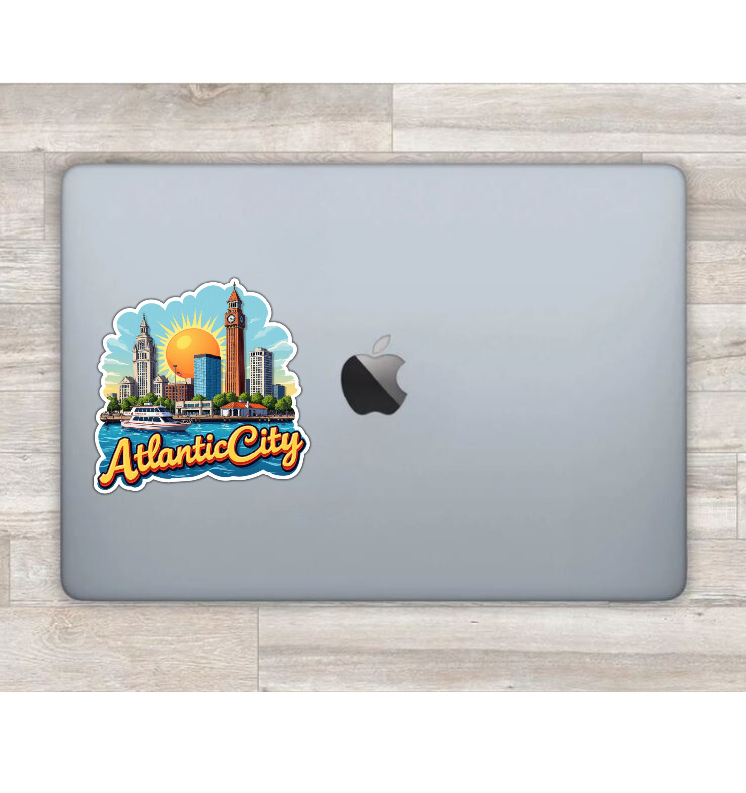 Atlantic City New Jersey Fridge Magnet or Laptop Sticker