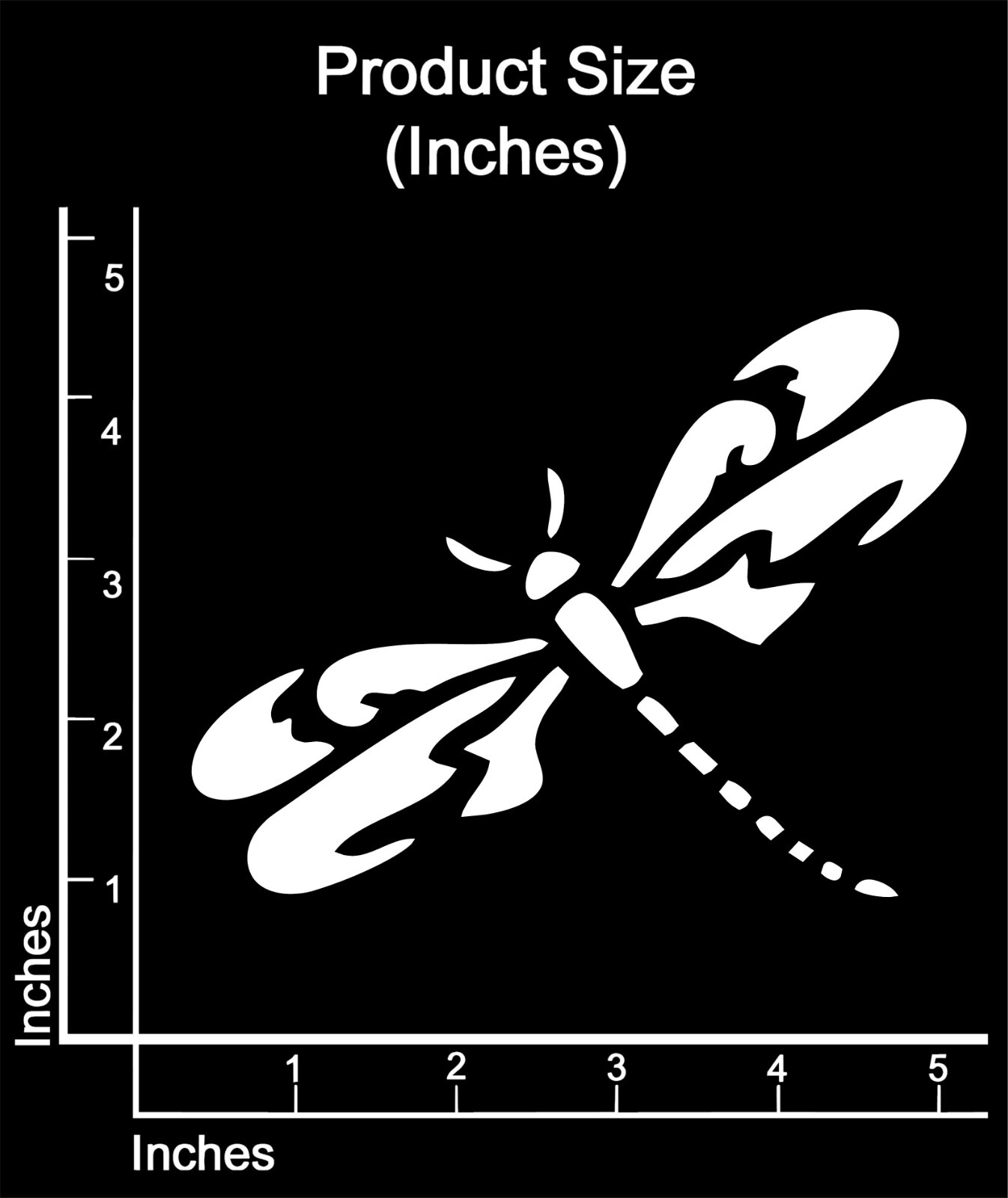 Dragonfly Vinyl Sticker Decal truck car many color 5" x 5"