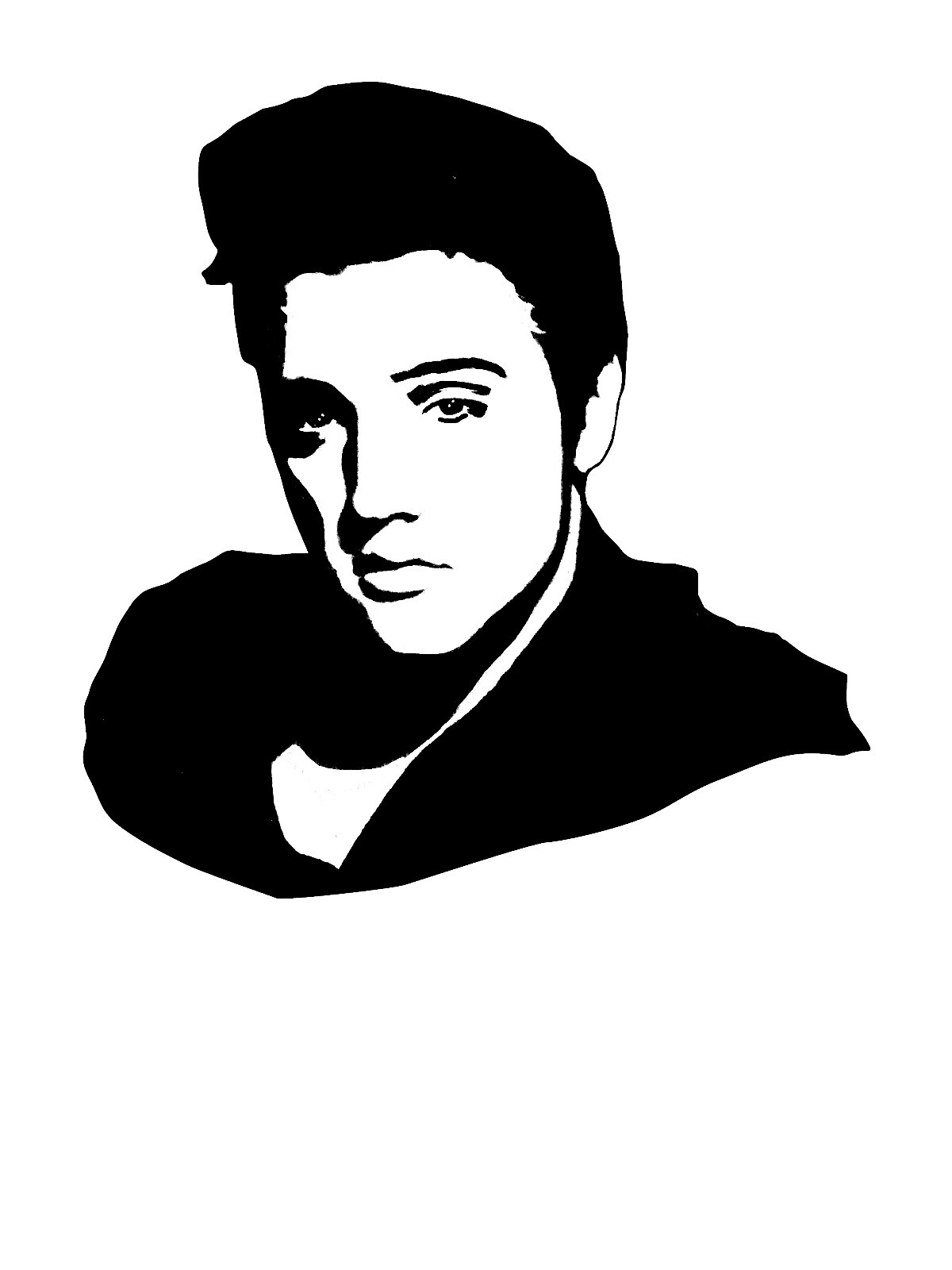 Elvis KING decal #5 sticker for car SUV window laptop 7 inches