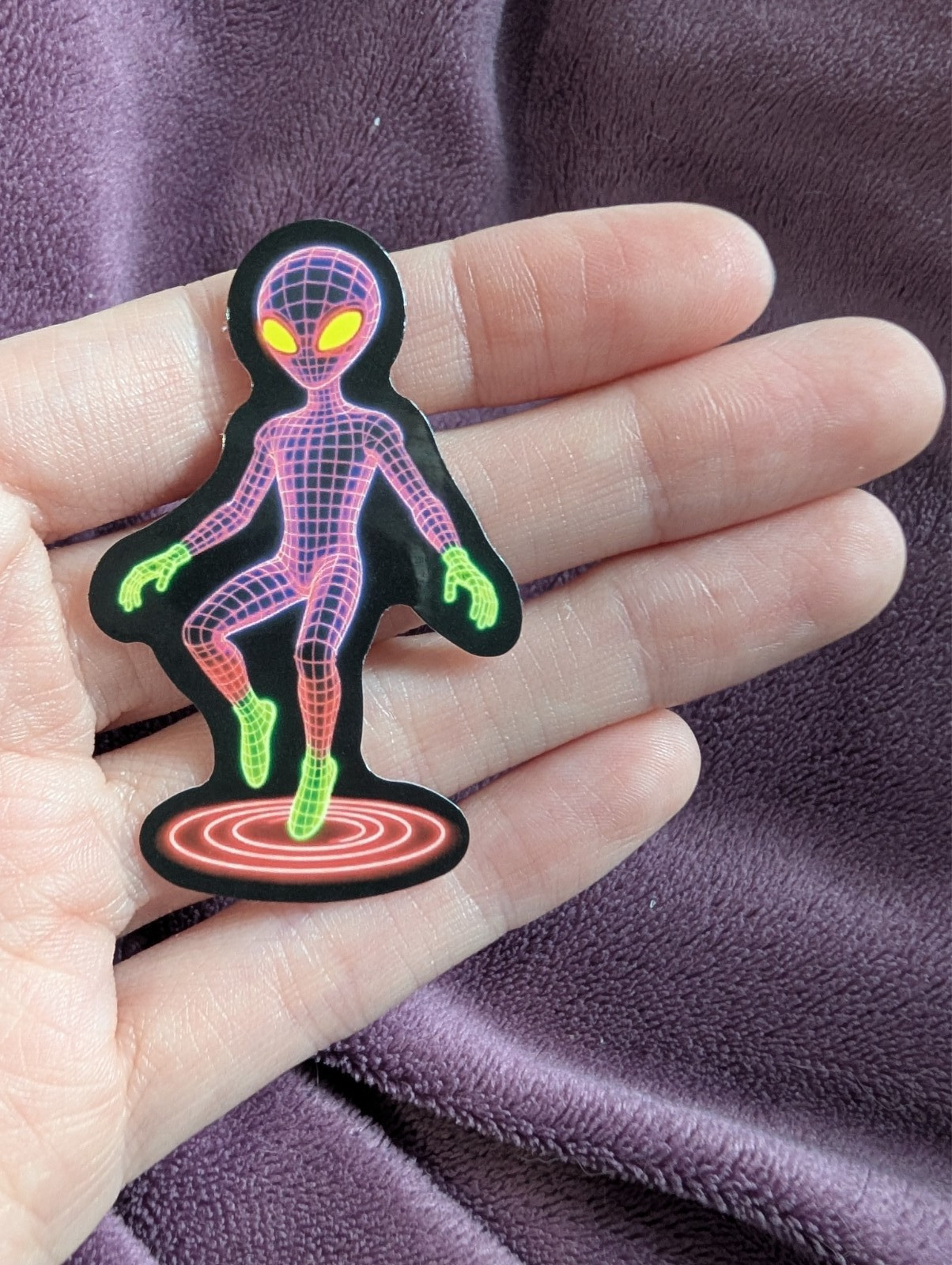 Aliens – Sticker, jellyfish, neon, UFO, UIO