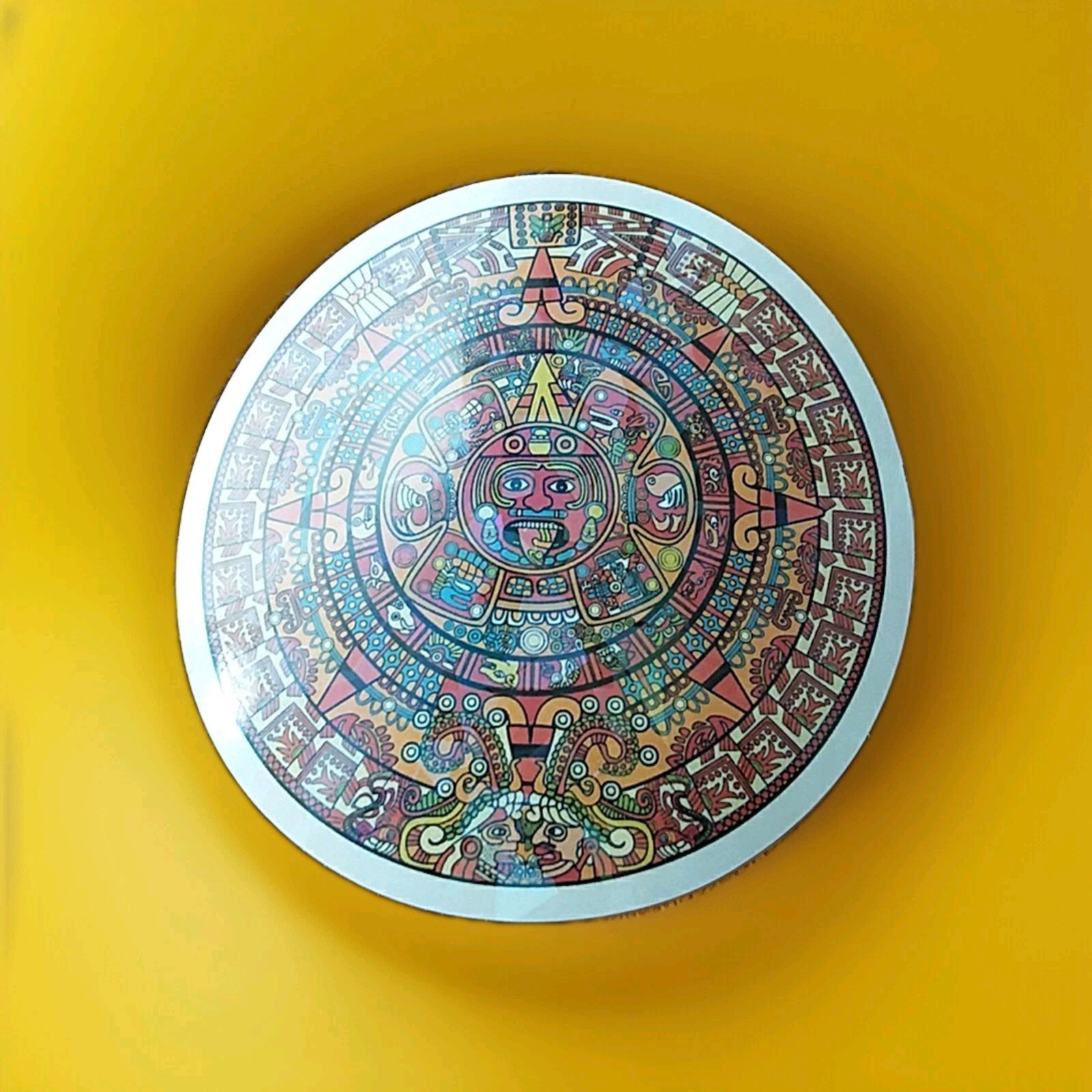 Aztec Sun Stone Sticker