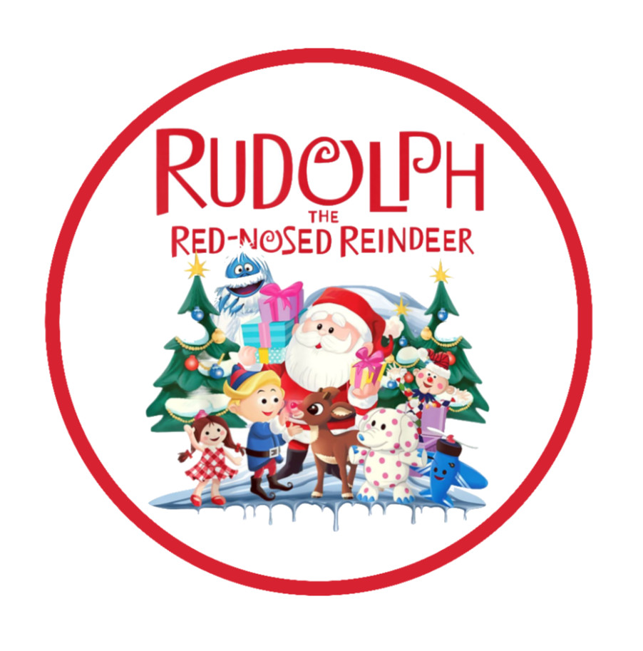 Christmas – "Rudolph" – 4" Vinyl Decal Sticker Gift Decor Jar Tumbler Car Laptop
