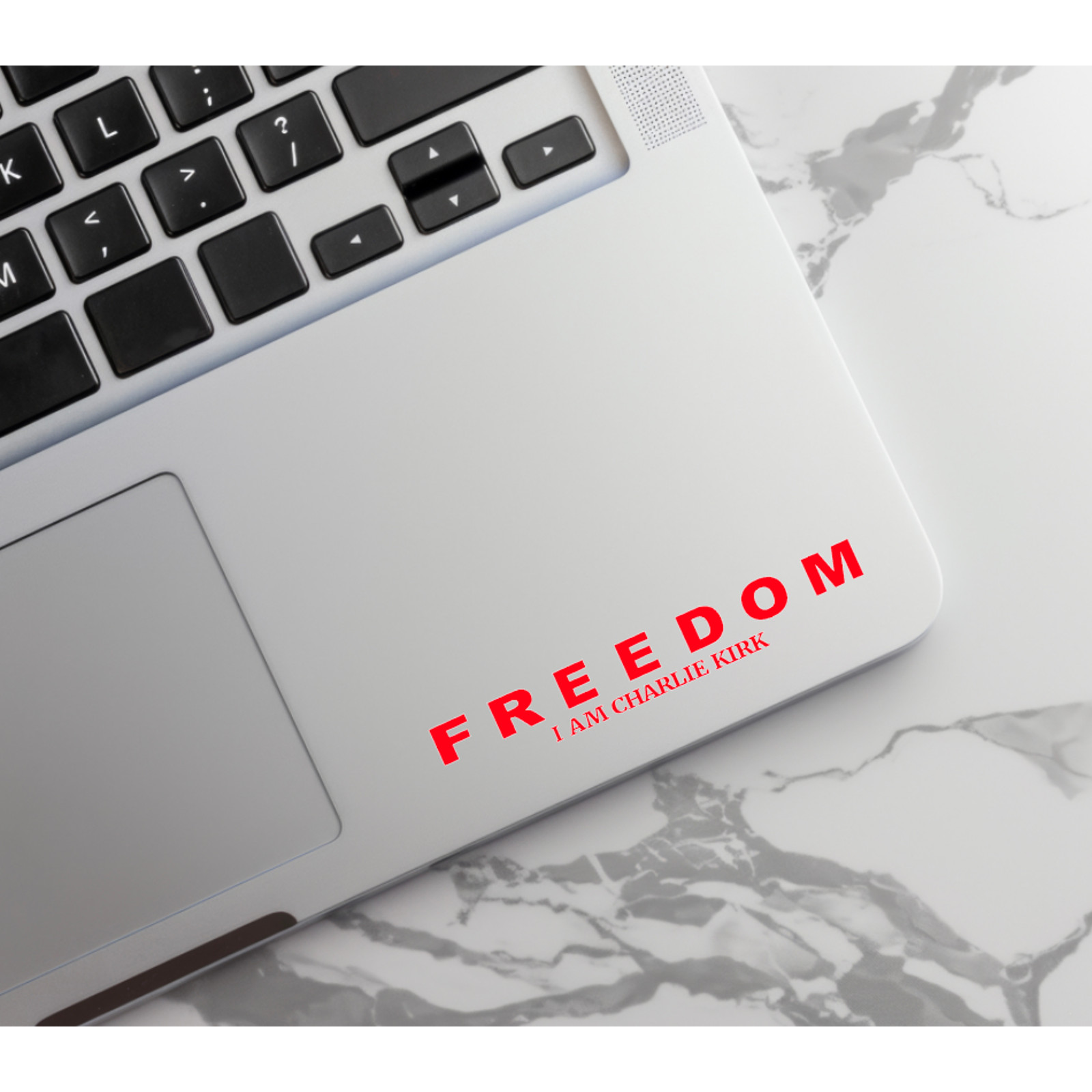 Charlie Kirk Freedom Decal Sticker Vinyl Tumbler Laptop Console Car Patriotic