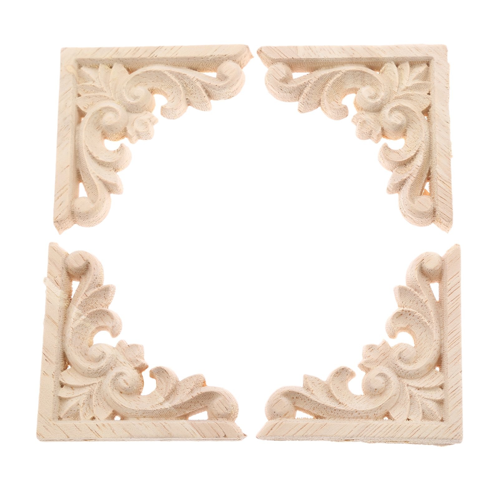 MUXSAM Furniture Applique, 2.36 x inches, Natural Wood