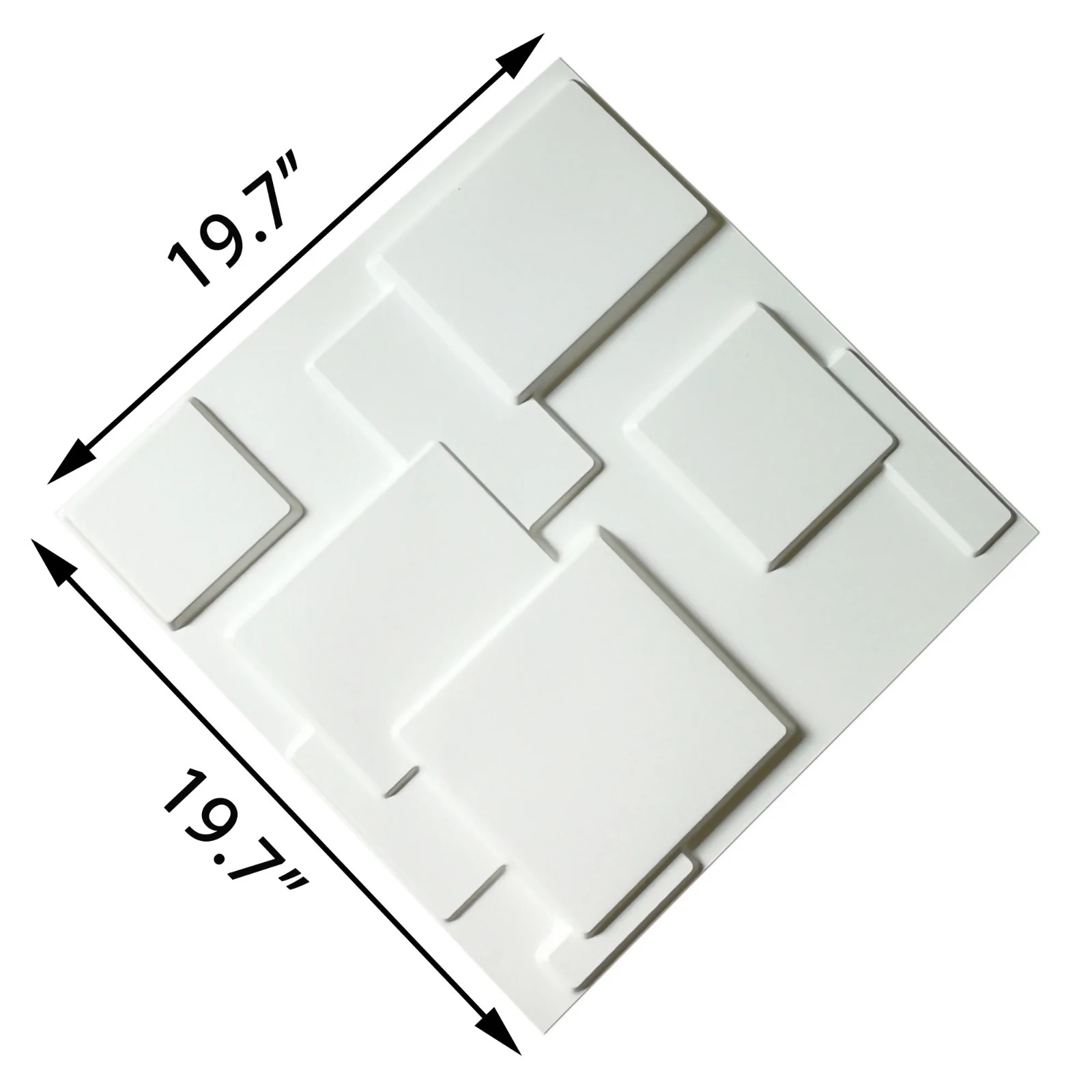3D Wall Panels Home Decor White PVC Modern Home Reno Art Accent Wall New