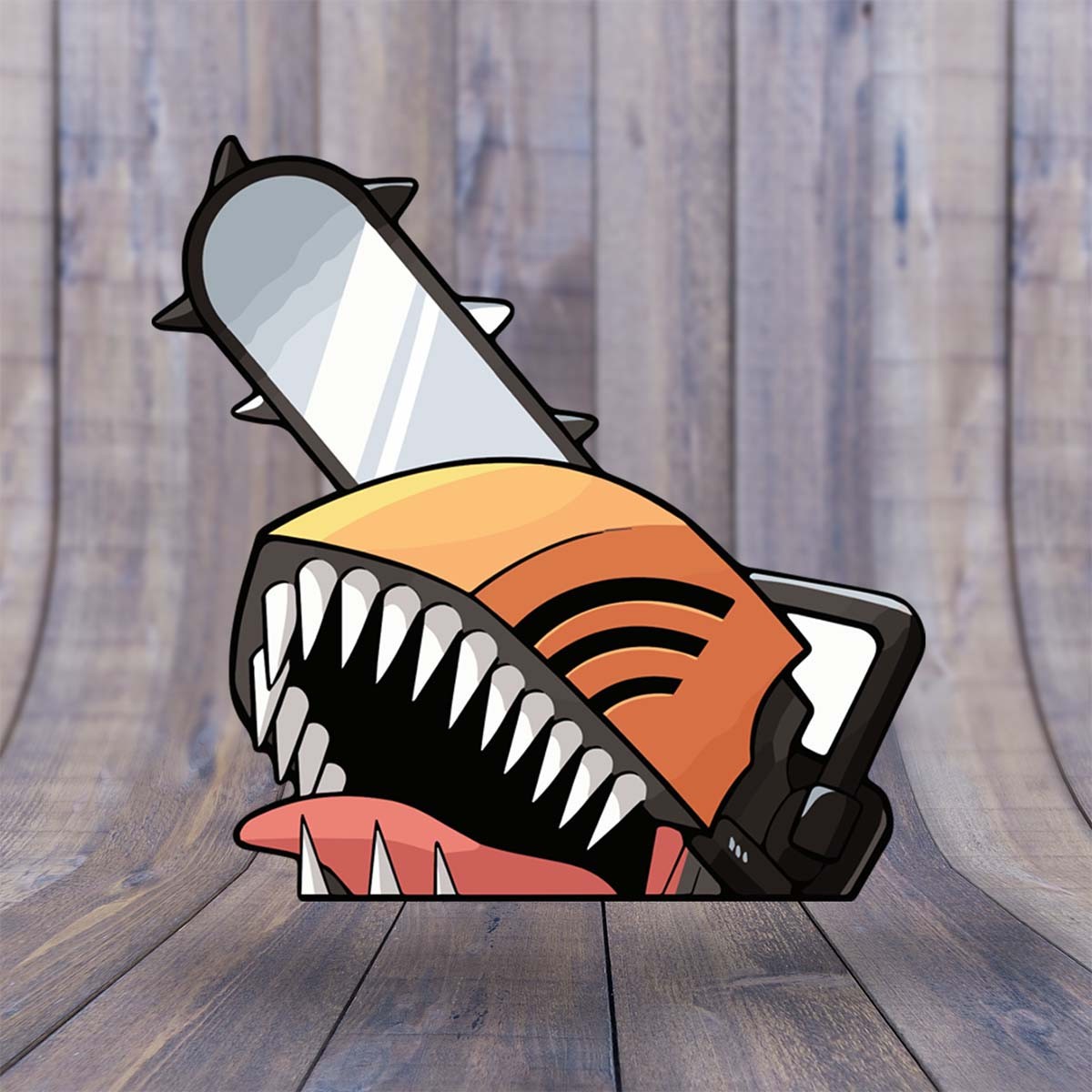 Chainsaw Man Peeker Sticker Anime Car Decal 6×6" Denji Vinyl Made in USA