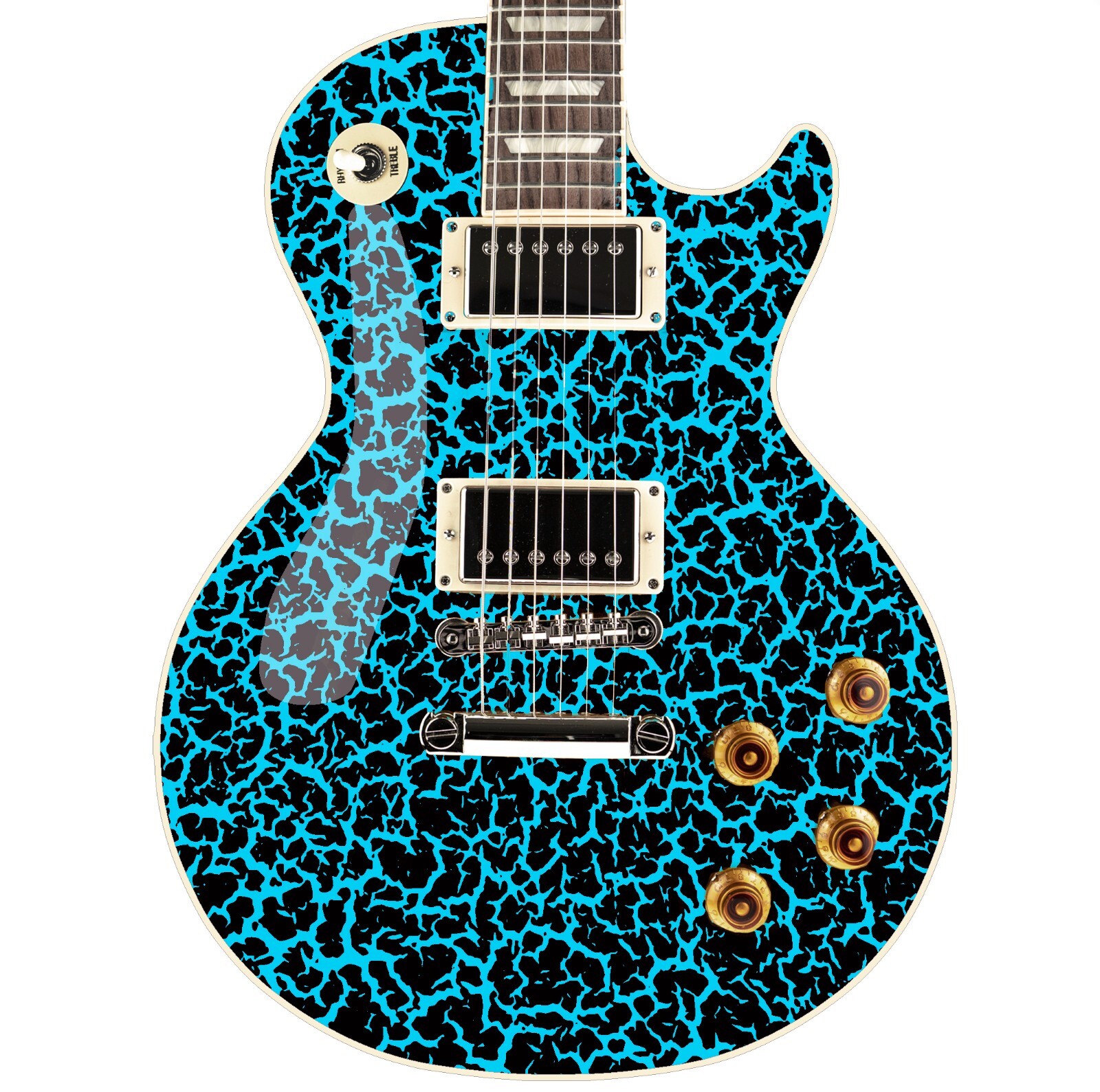 80's Metal Crackle Paint Selection Guitar/Bass Skin Wrap Sticker Skins 9 choices