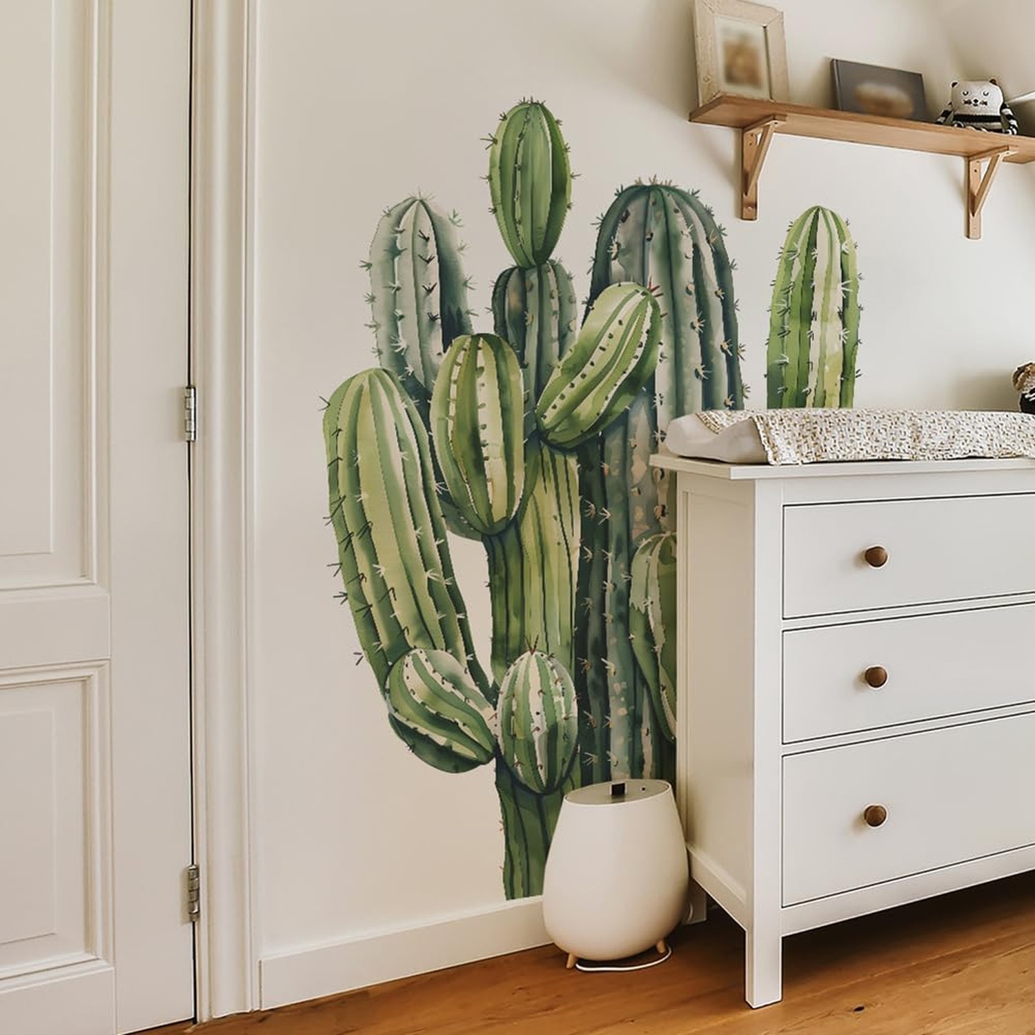 Large Bunch Cacti Wall Decals Botanical Green Plants Cactus Wall Stickers Hom…