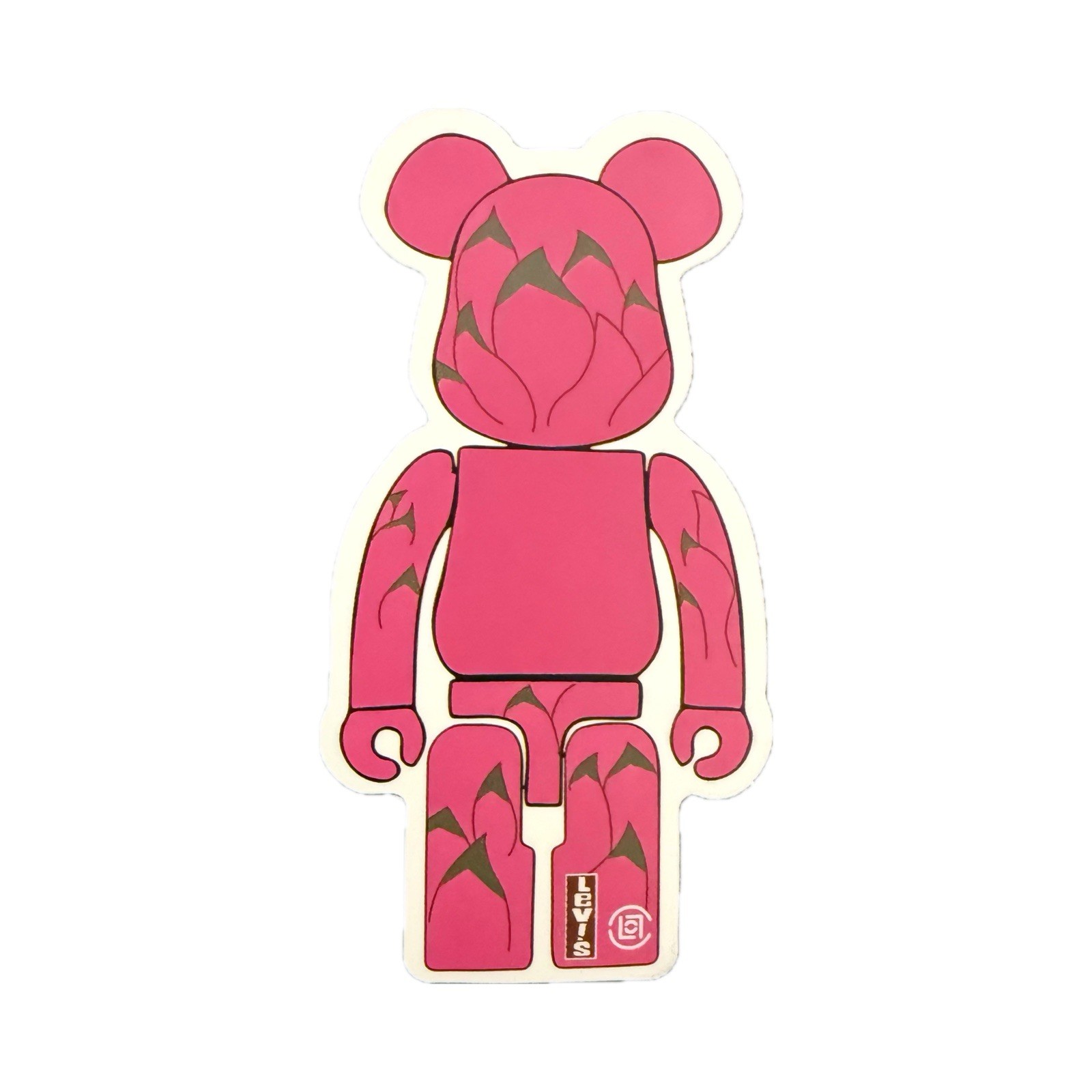 Bearbrick Style Sticker Lot Watermelon Levi’s Designer Art Toy Decals Set of 2