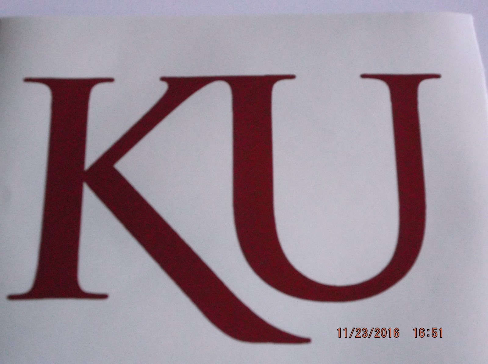 University of Kansas Decal Sticker for Laptop, Car or Window and MUCH More