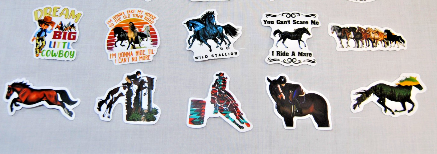 Horse Stickers for Laptop, Water Bottles Plus for Kids to Adults 200Pcs T2694