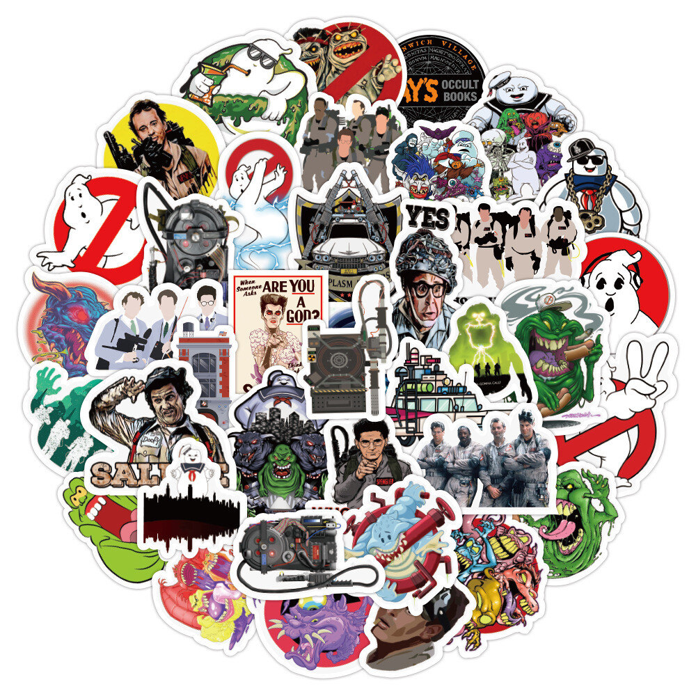 100Pcs Ghostbusters Sticker for Teens Girl Scrapbooking Water Bottles Waterproof