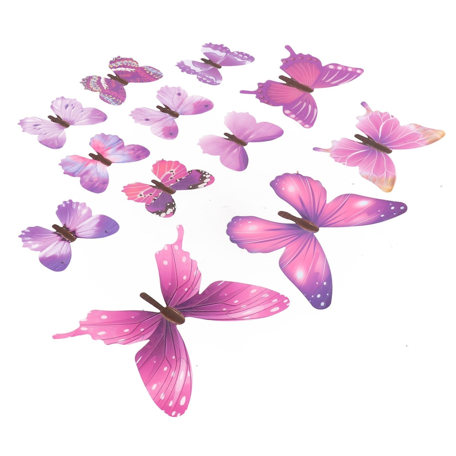 3D Stickers Three-dimensional Luminous Simulation Butterfly Luminous Sticker/PVC