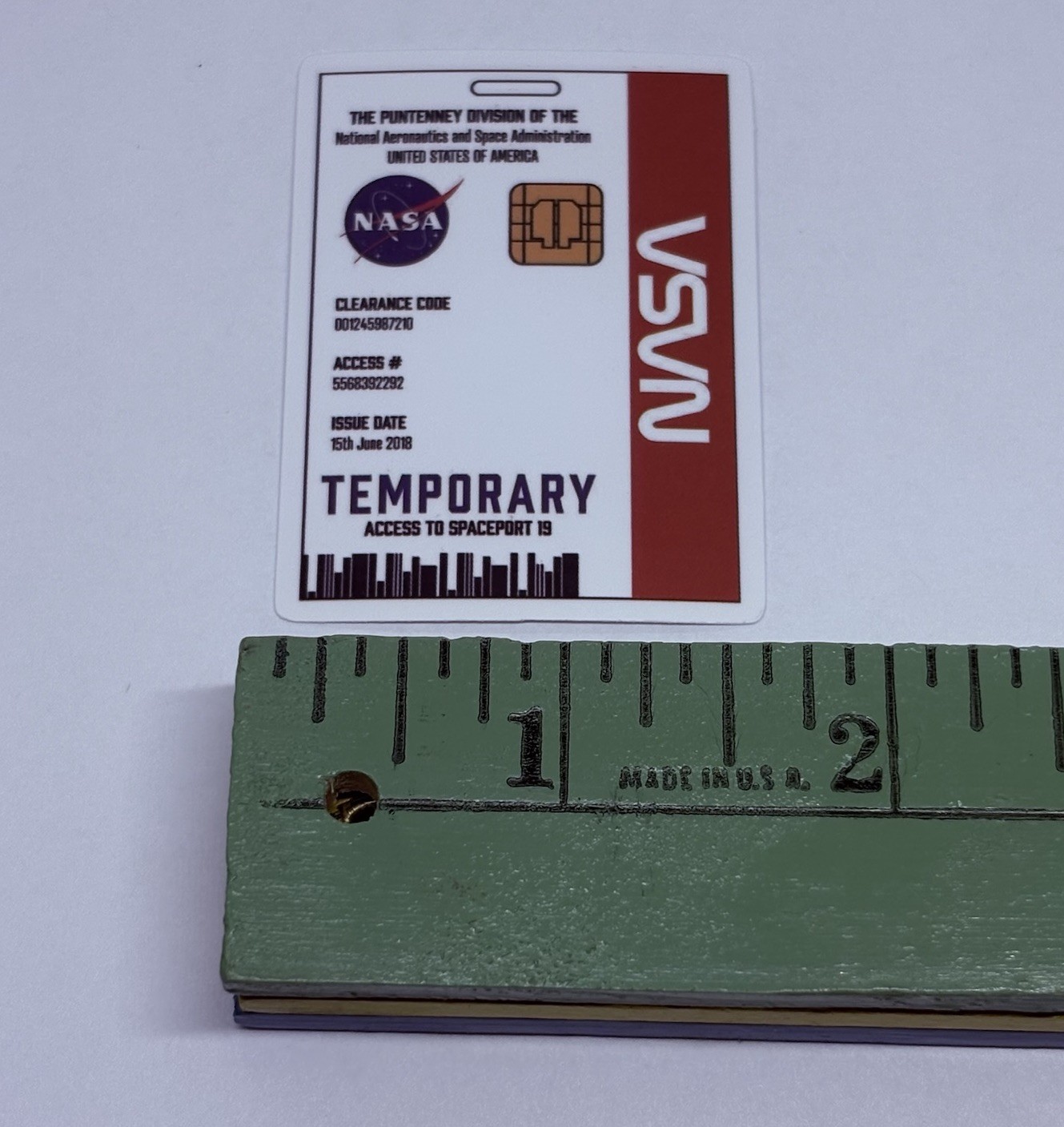 NASA Mars Temporary Pass Novelty Sticker Vinyl Decal Moon Space Journal Art Tc9