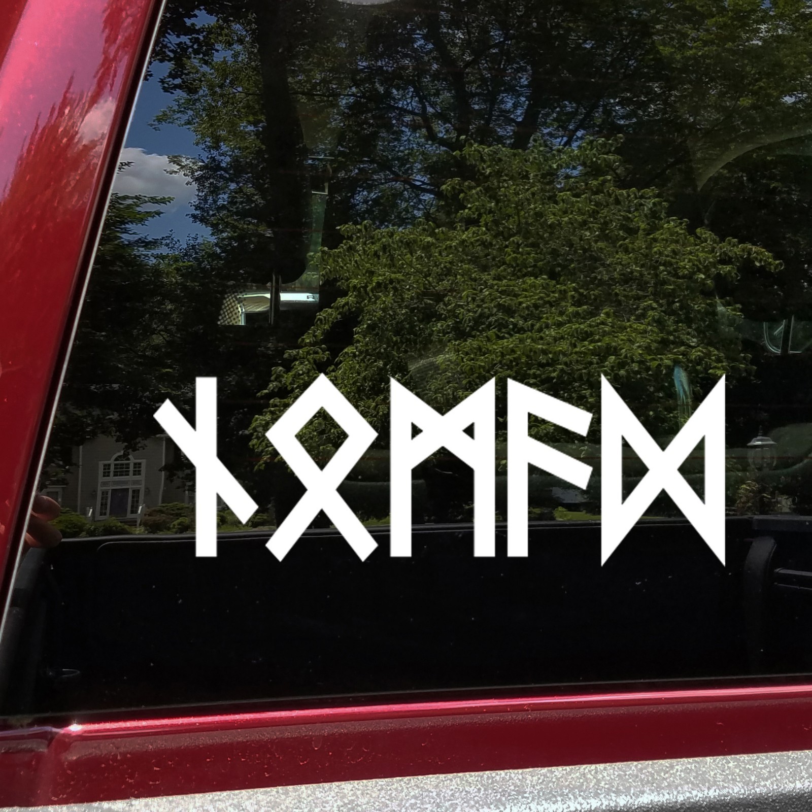Nomad Futhark Rune Vinyl Decal Norse Viking Traveler Sticker