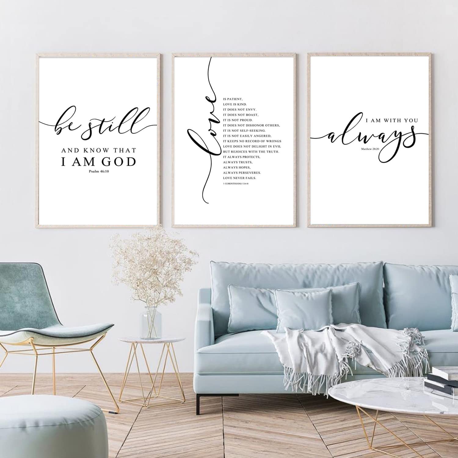 Bible Verse Wall Art Decor Scripture Canvas Wall Art Christian Pictures Inspi…