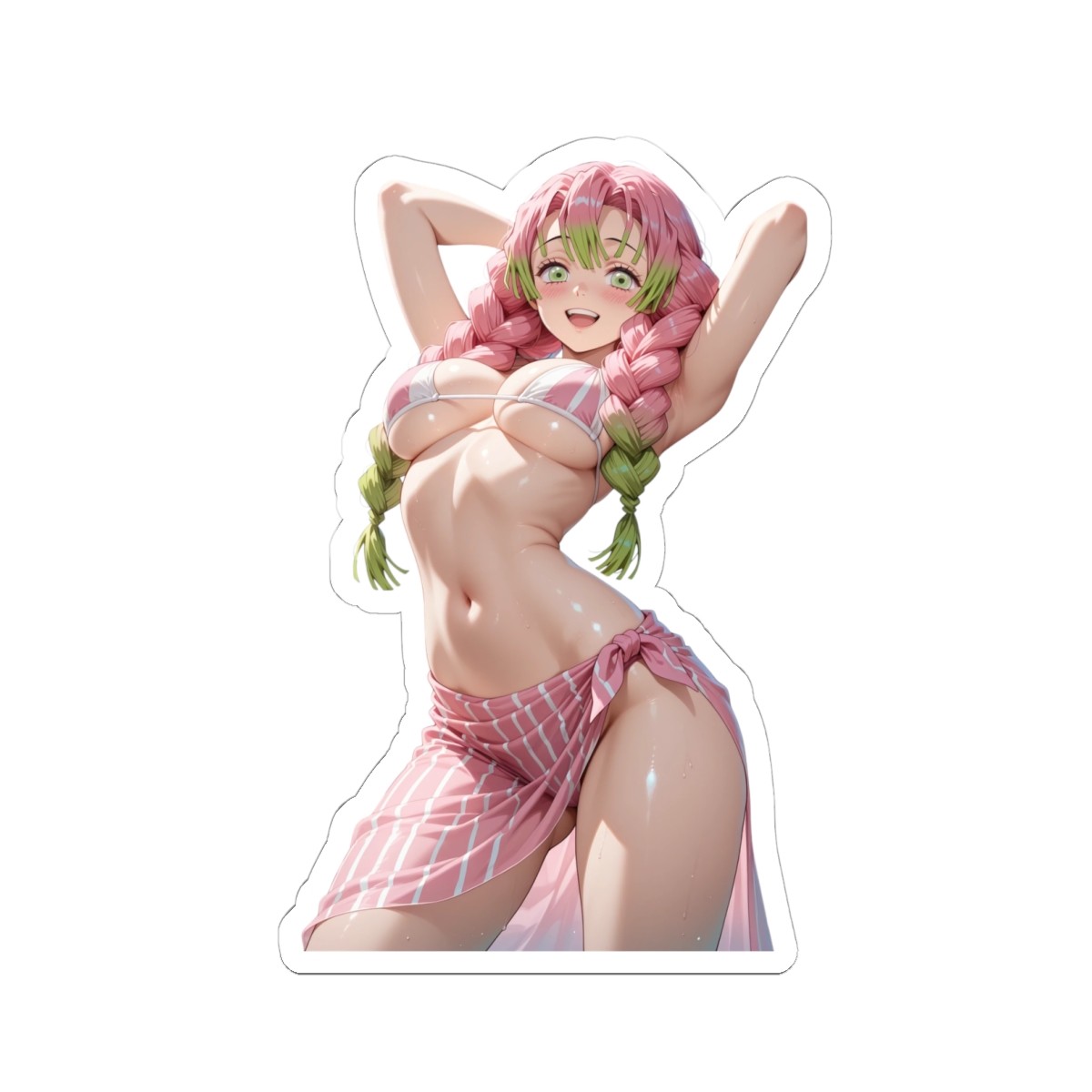Cute Anime Sticker (Multi-Buy For $0.08 Shipping) Ecchi Mitsuri Waifu Fan Art