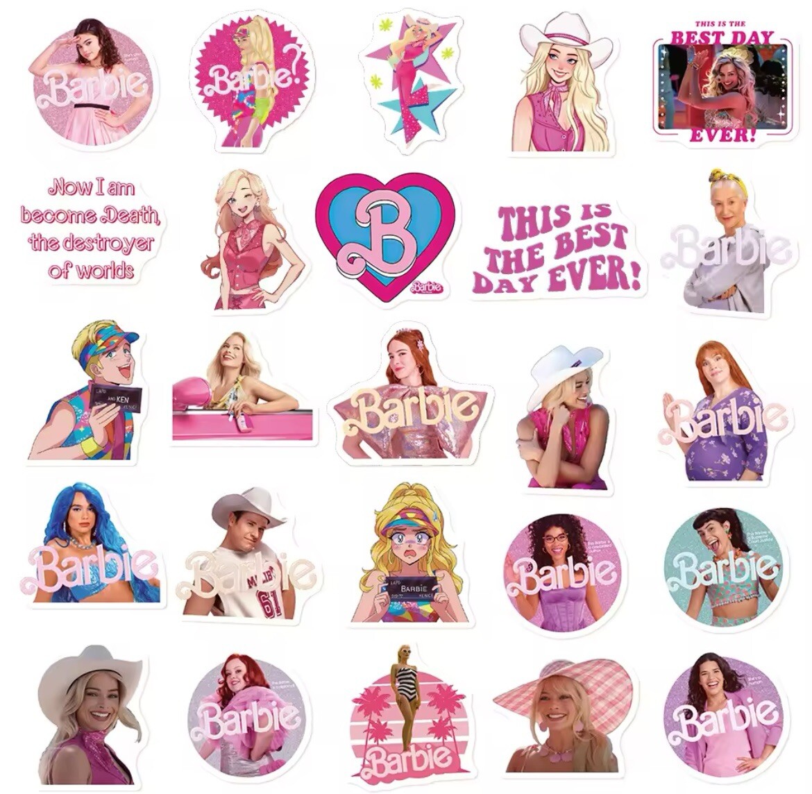 Pink Dream Girl Stickers 50pk Mix Movie Star Dream House Sticker FREE SHIPPING