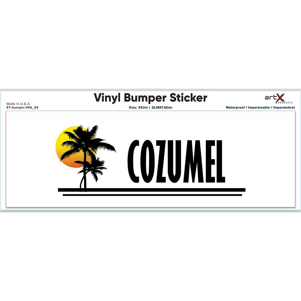 Gift Sticker : Cozumel Mexico Tropical Beach Travel Souvenir