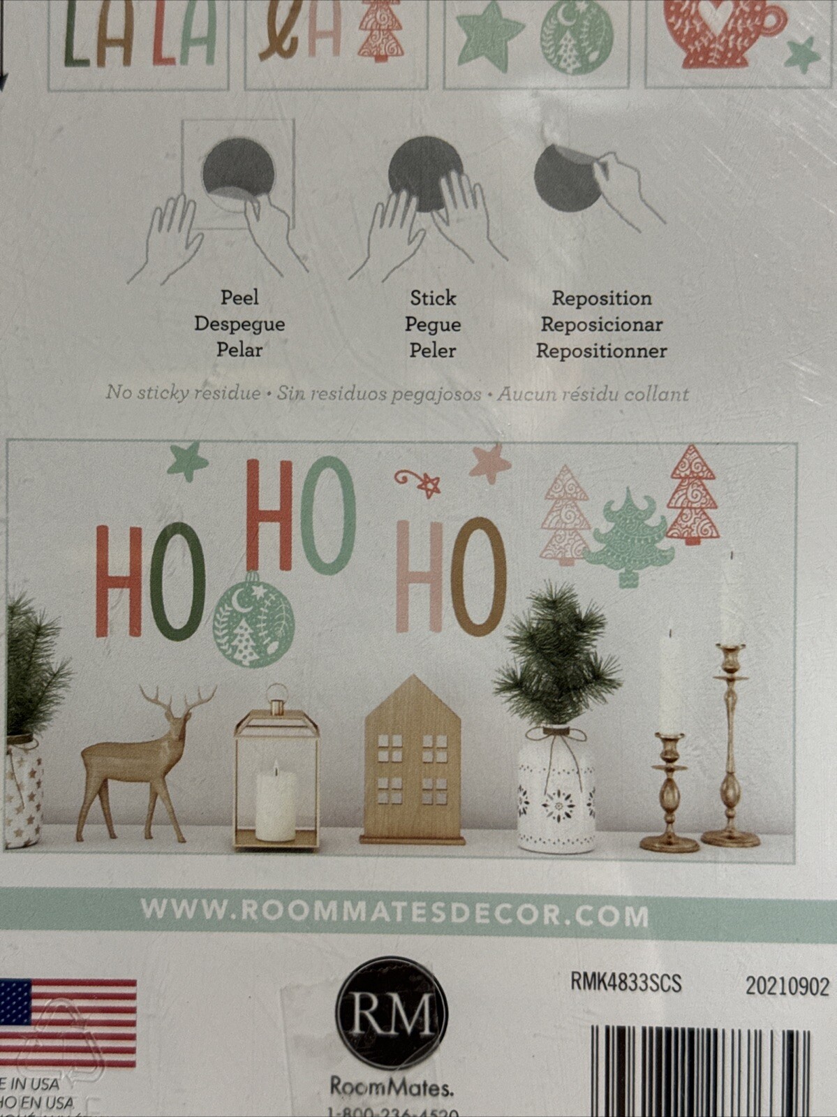 Room Mates Peel & Stick Wall Decals RMK4833SCS FA LA LA LA 27 Decals