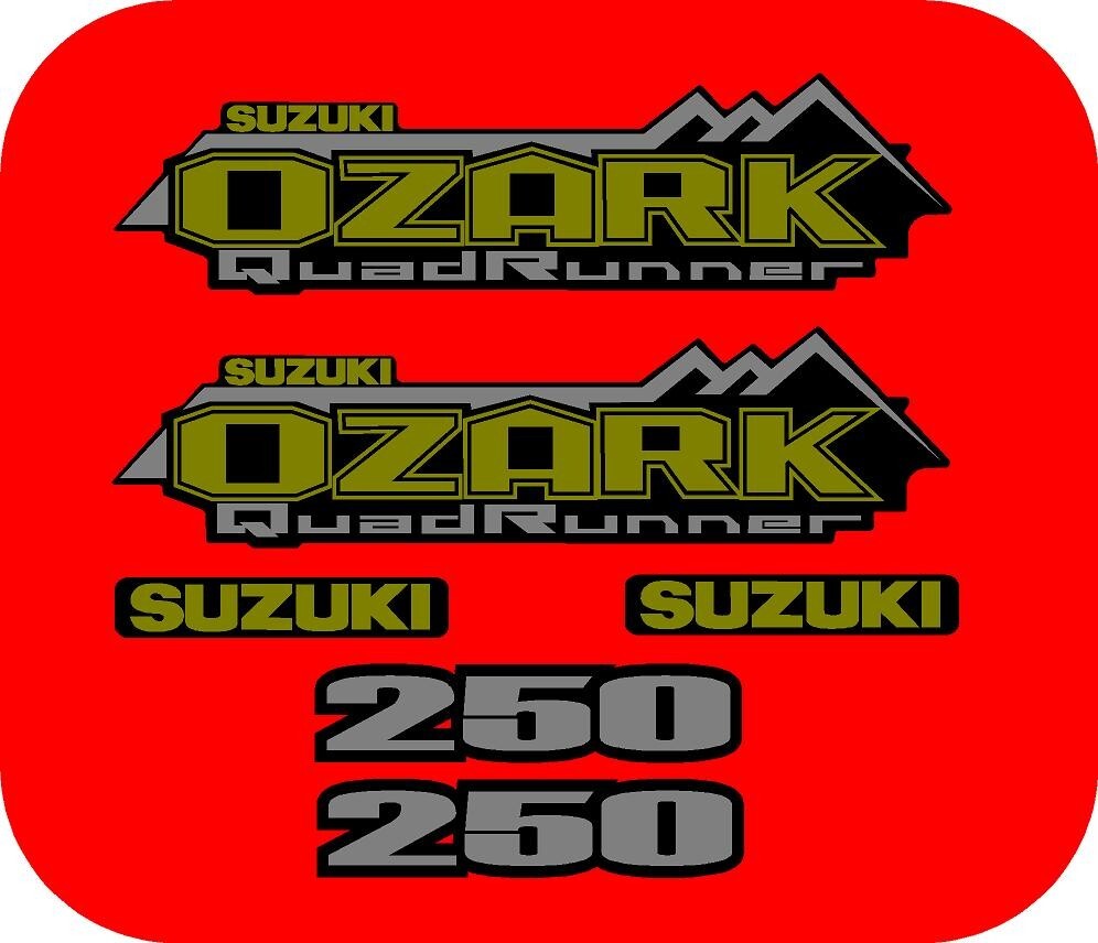 Suzuki Ozark Decal LT-F 250 ATV Tank Sticker Graphic King Quad QuadRunner LTA