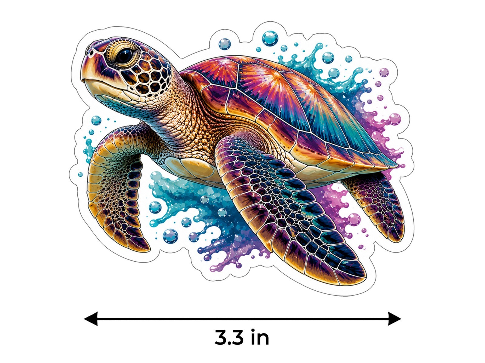 Sea Turtle Decal Sticker Weather Resistant Car Laptop Window