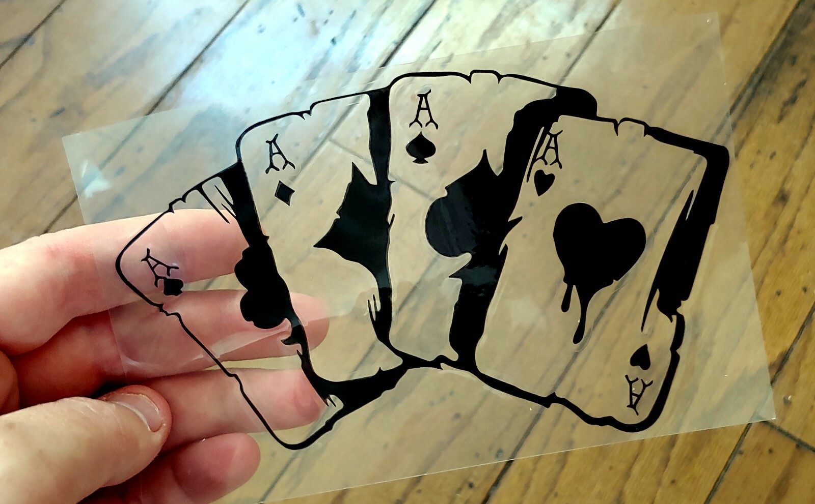 Poker sticker for car laptop door man cave