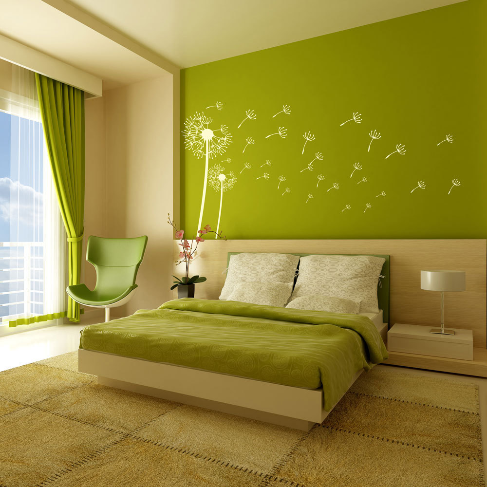 Flower Dandelion Large Vinyl Wall Art Sticker mural Home Bedroom Decoration uk