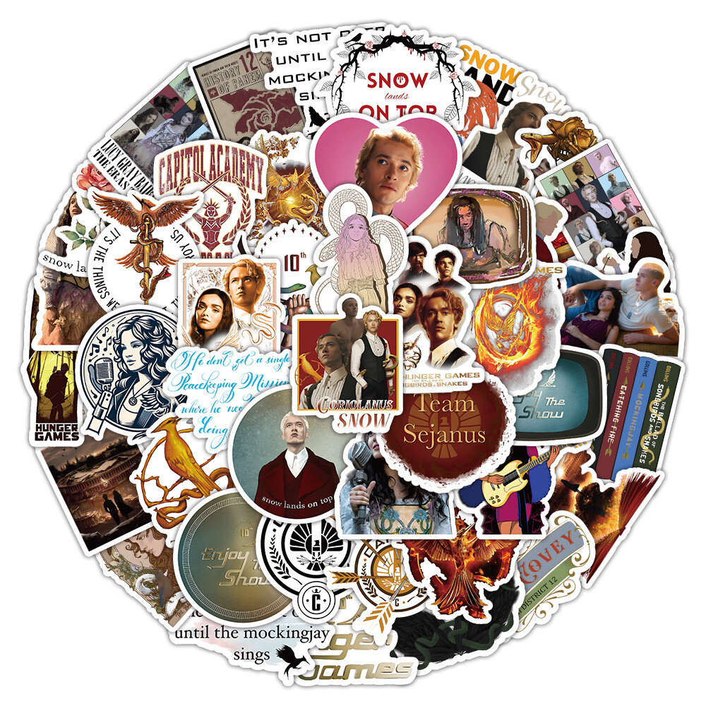 120Pcs The Ballad of Songbirds and Snakes Sticker for Teens Girls Water Bottles