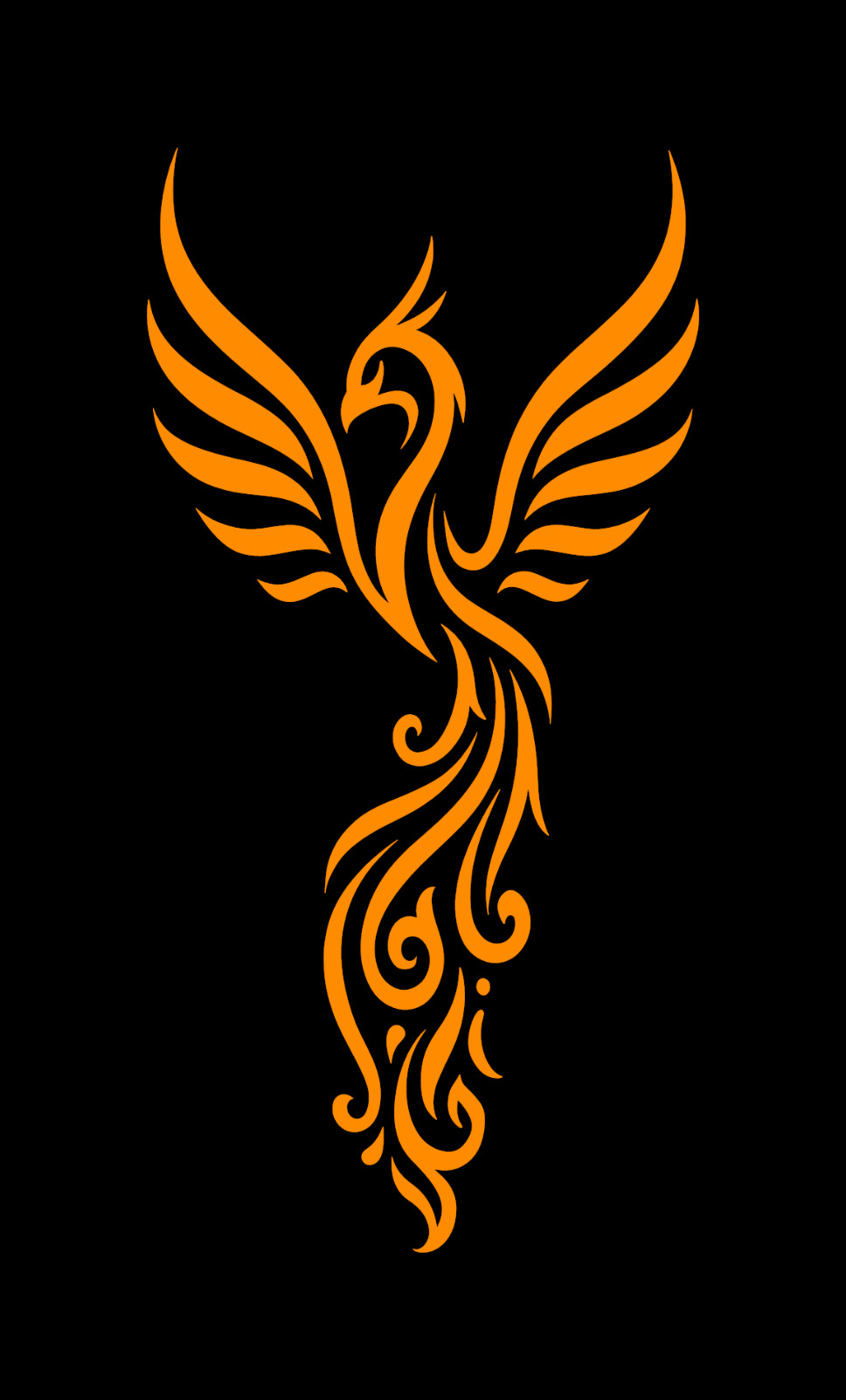 Tribal Phoenix Vinyl Decal Phoenix Mythical Fire Bird Vinyl Tribal Bird