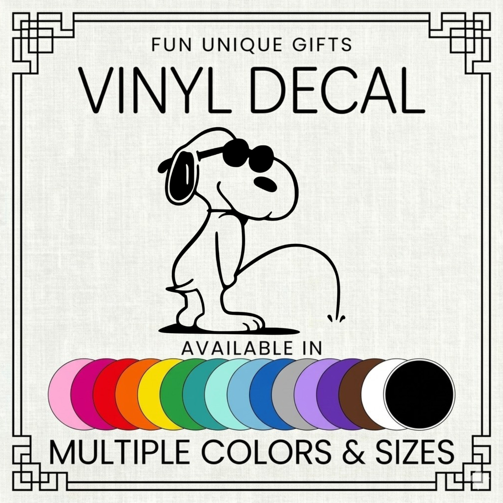 Peeing Snoopy Vinyl Decal Sticker -Multiple Colors & Sizes- SHIPS FREE!