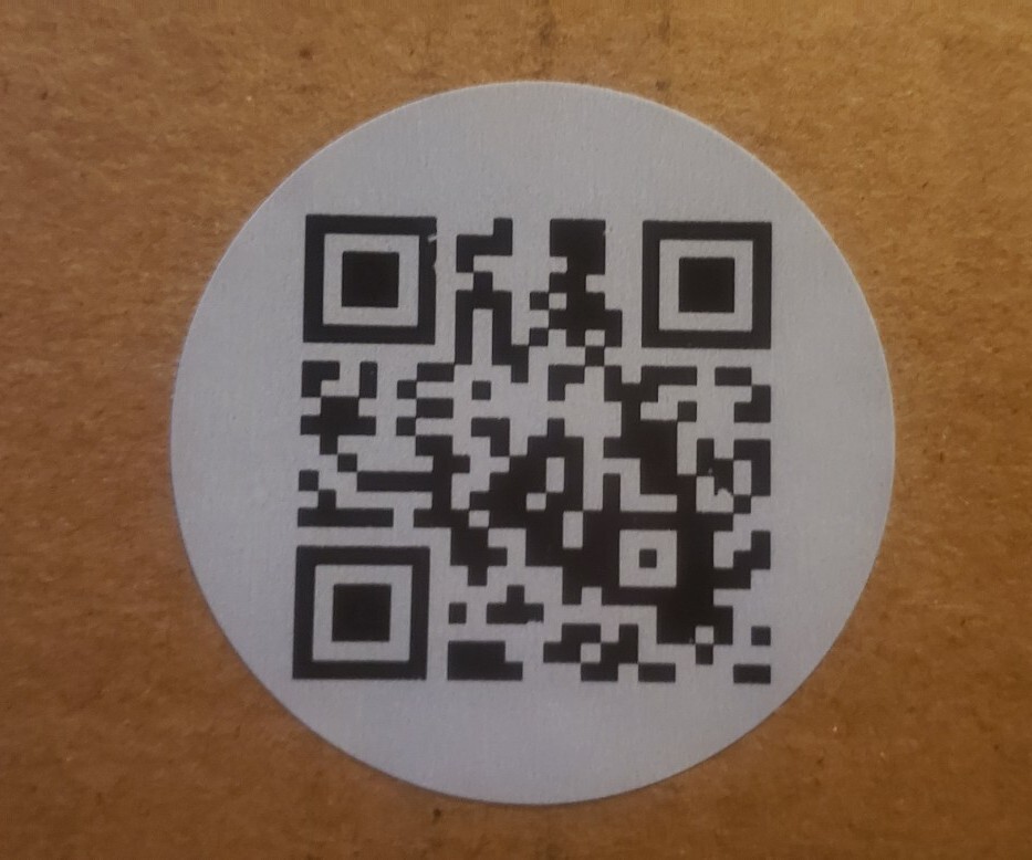 25 Blue Rick Roll Joke Video QR Code Labels/Stickers