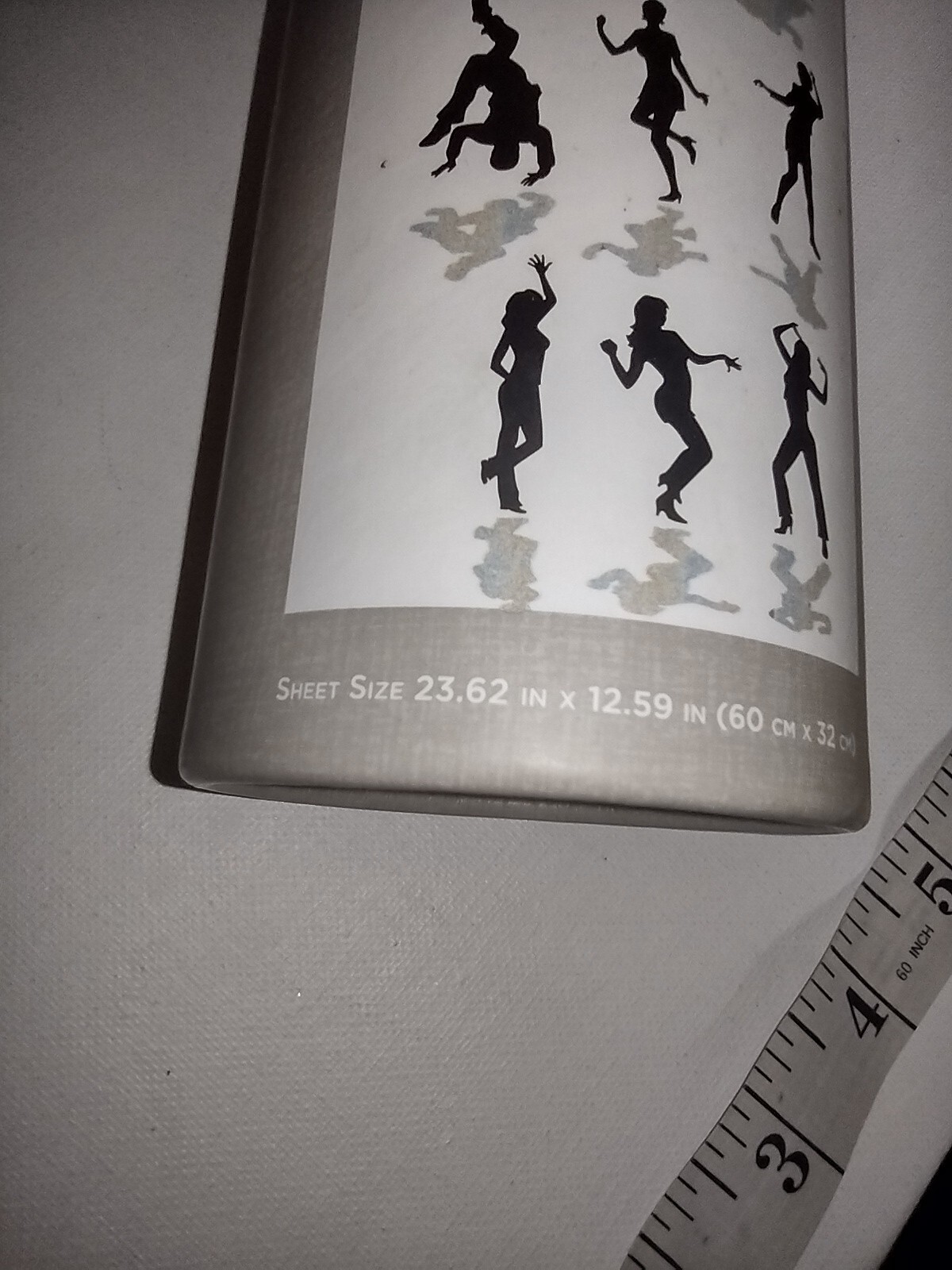 Wall Accents Adhesive Art Foil Designer 2010 People Dancing with Shadows Small