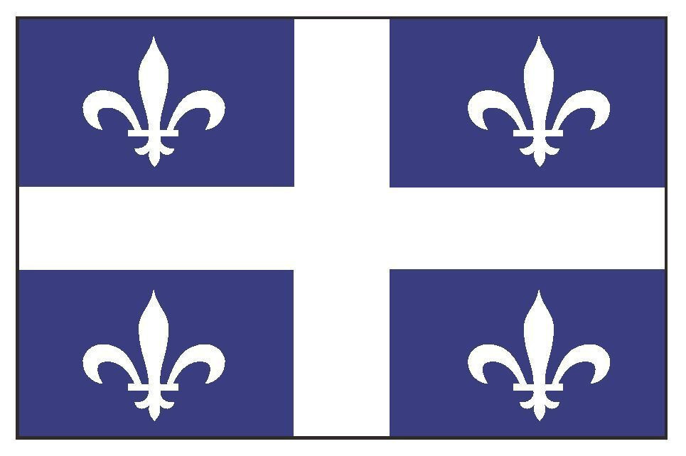 Quebec Canada International Flag Sticker Decal F407