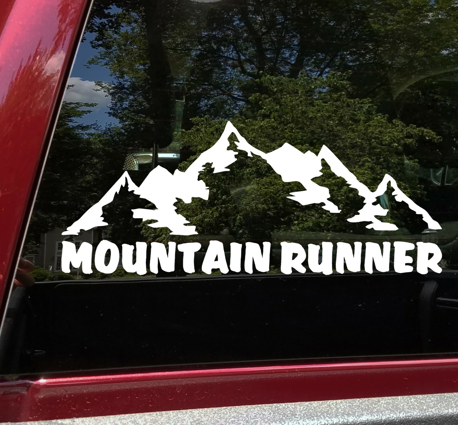 Mountain Runner Vinyl Decal – Ultra Fell Running Hill – Die Cut Sticker