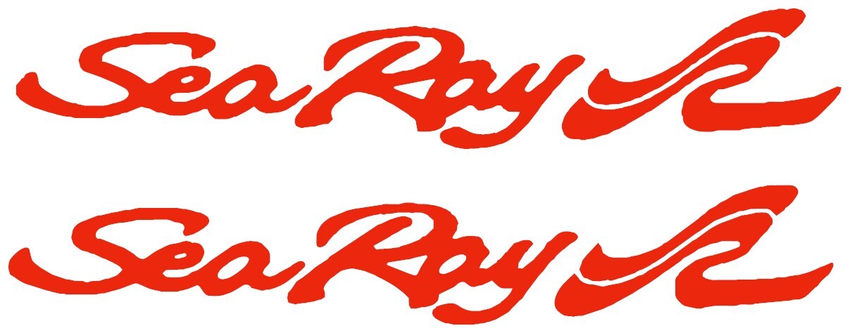 SEA RAY MARINE BOAT STICKER DECAL FISHING *ANY SIZE OR COLOR BUY 1 GET 1 FREE