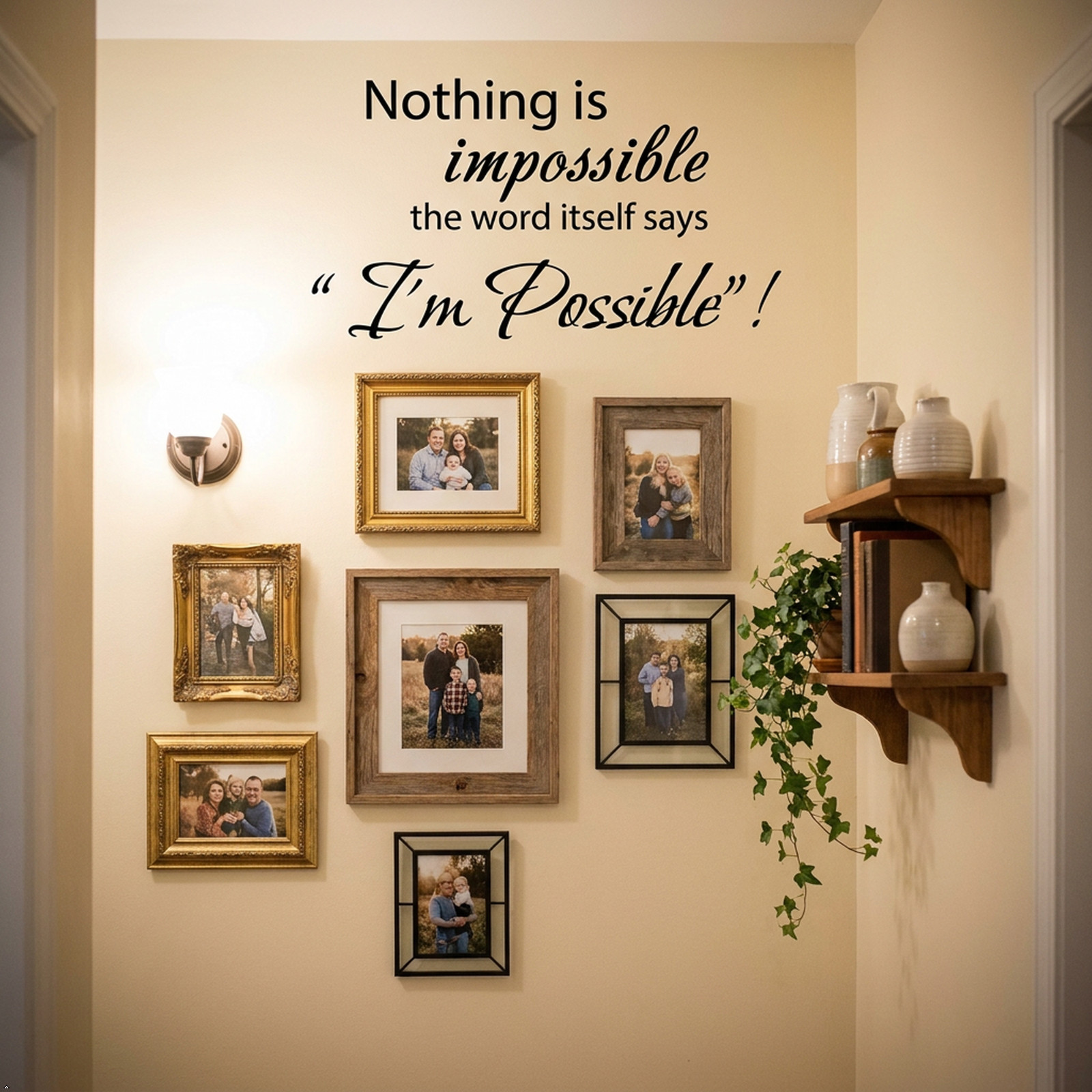 Nothing is Impossible Vinyl Wall Decal Decor Sticker Wall Home Art Removable