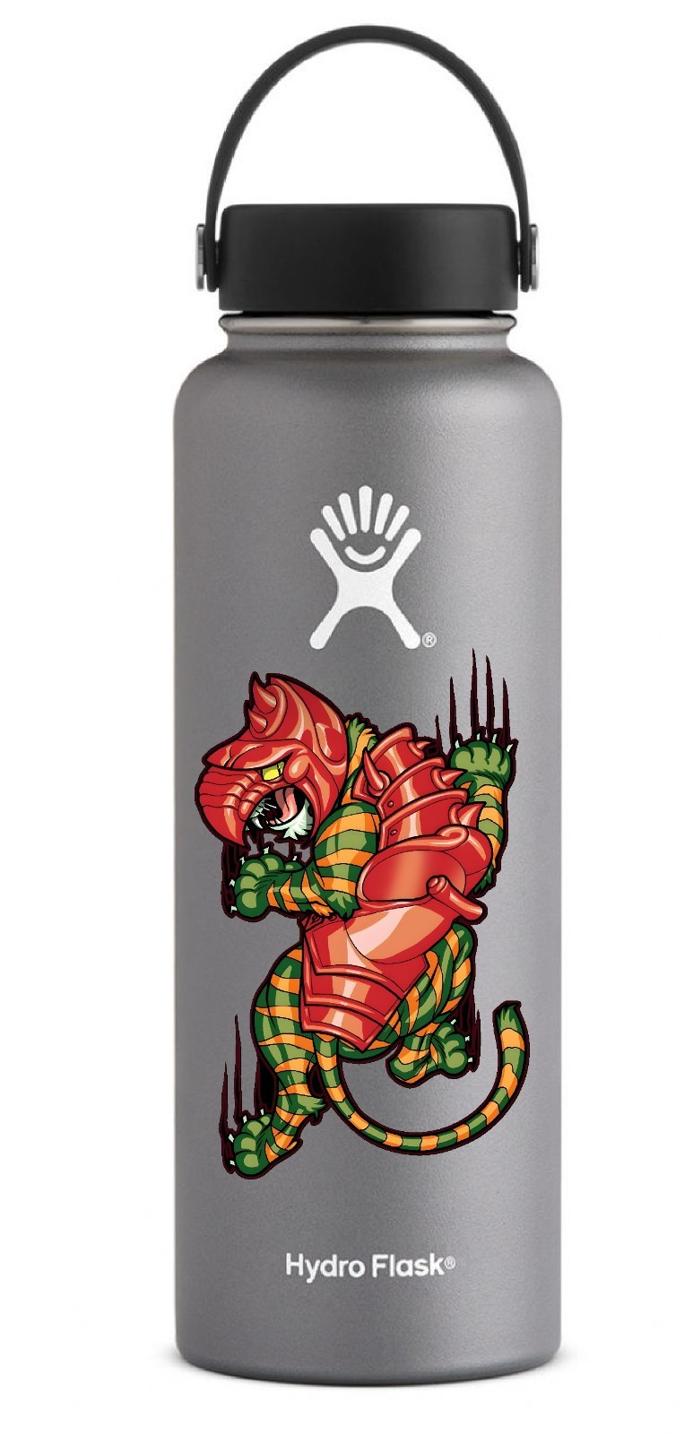 22-13 He-Man Battle Cat climbing Art Illustration Laptop UV DTF Decal Sticker