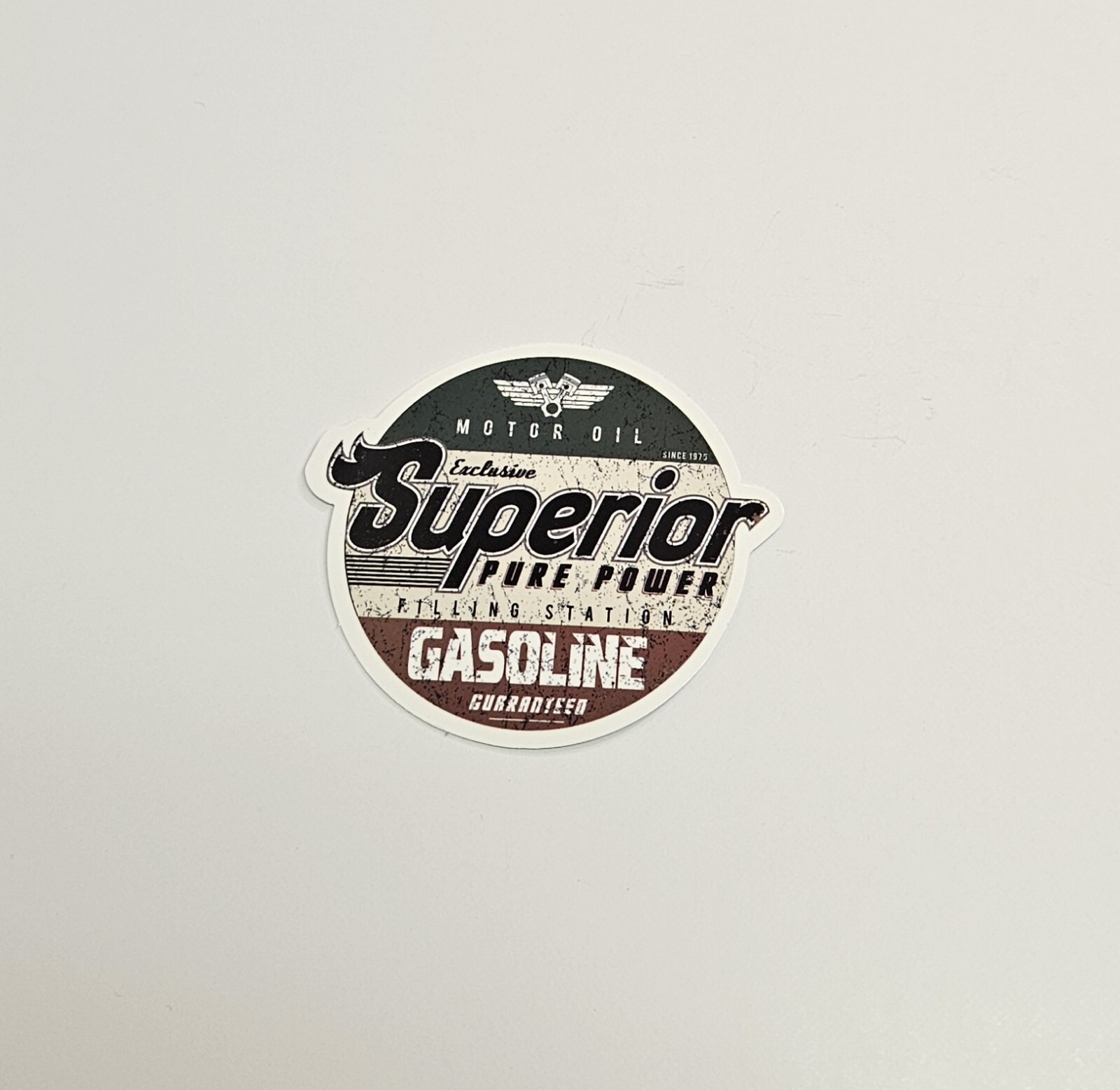 Superior Pure Power Gasoline Logo Sticker Exclusive Motor Oil Decal