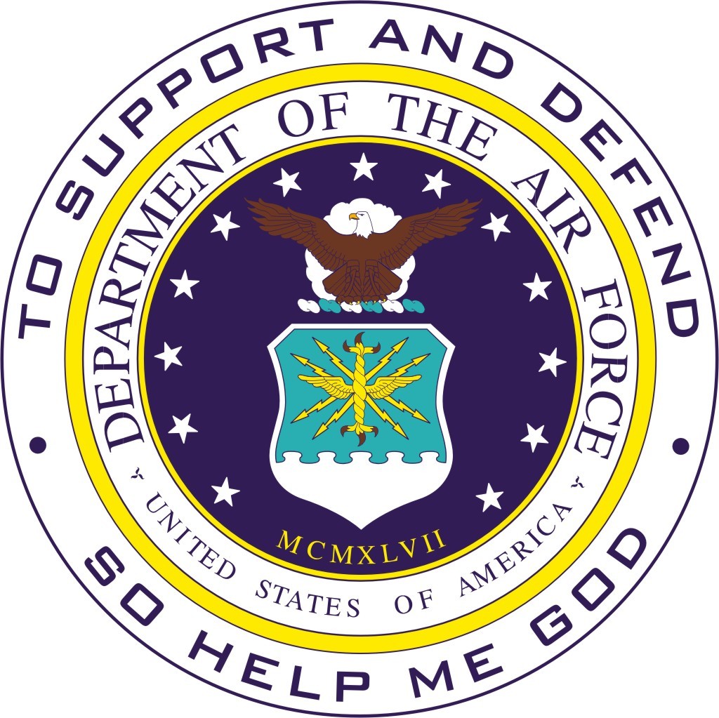 U.S. Department of Air Force Wall Window Vinyl Decal Sticker Military