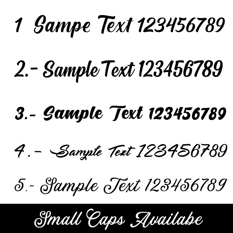 Custom Calligraphy Text Vinyl Lettering Sticker Decal Trailer Business Name Boat