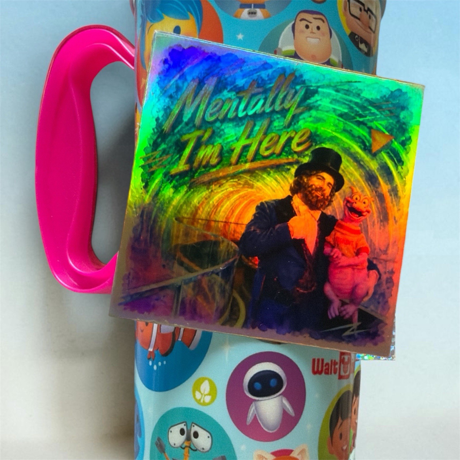 Dreamfinder Figment 3×3 Square Hologram Sticker “I’m Here” FREE SHIPPING