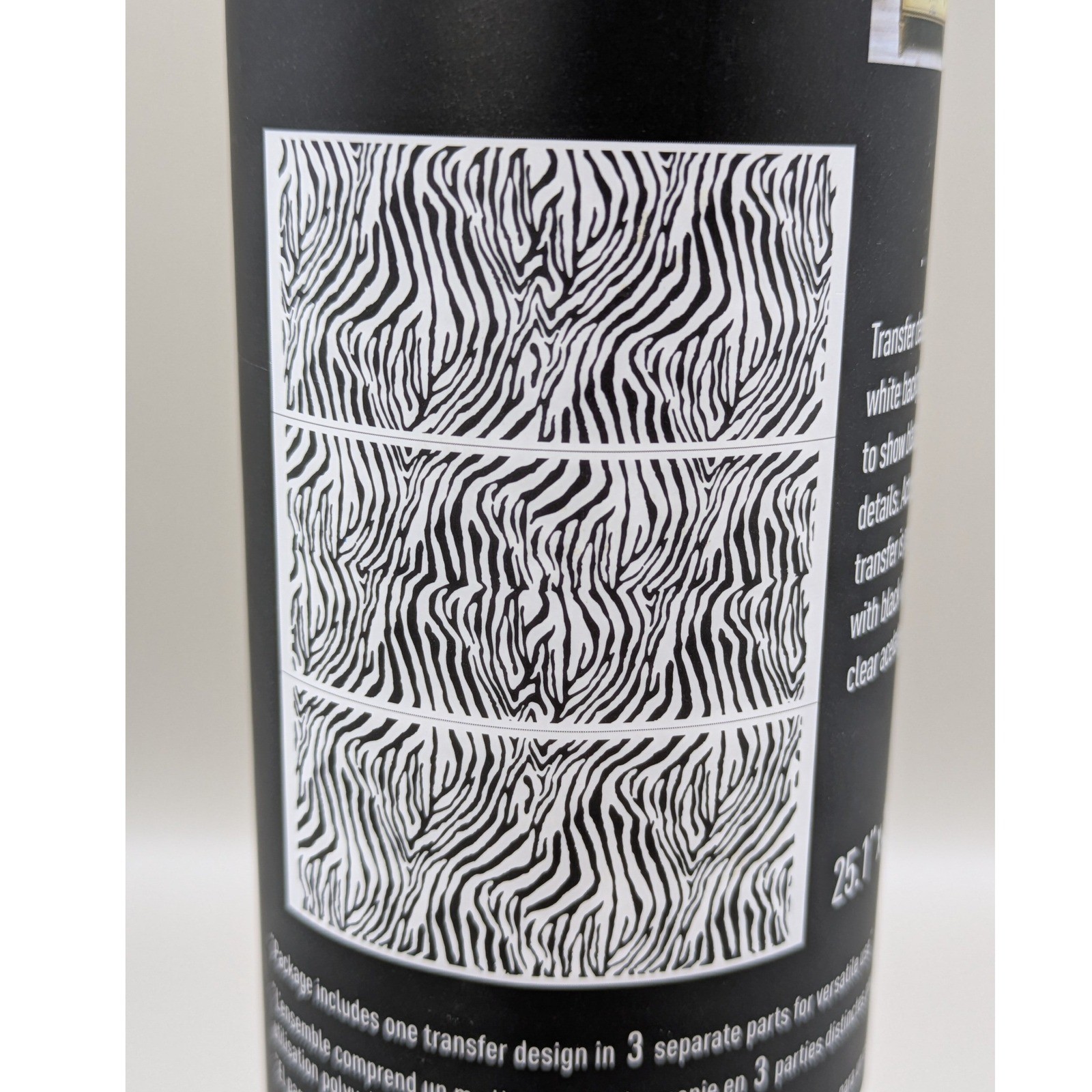 Redesign with Prima Decor Transfers – Zebra Print – 24×36 – Black White