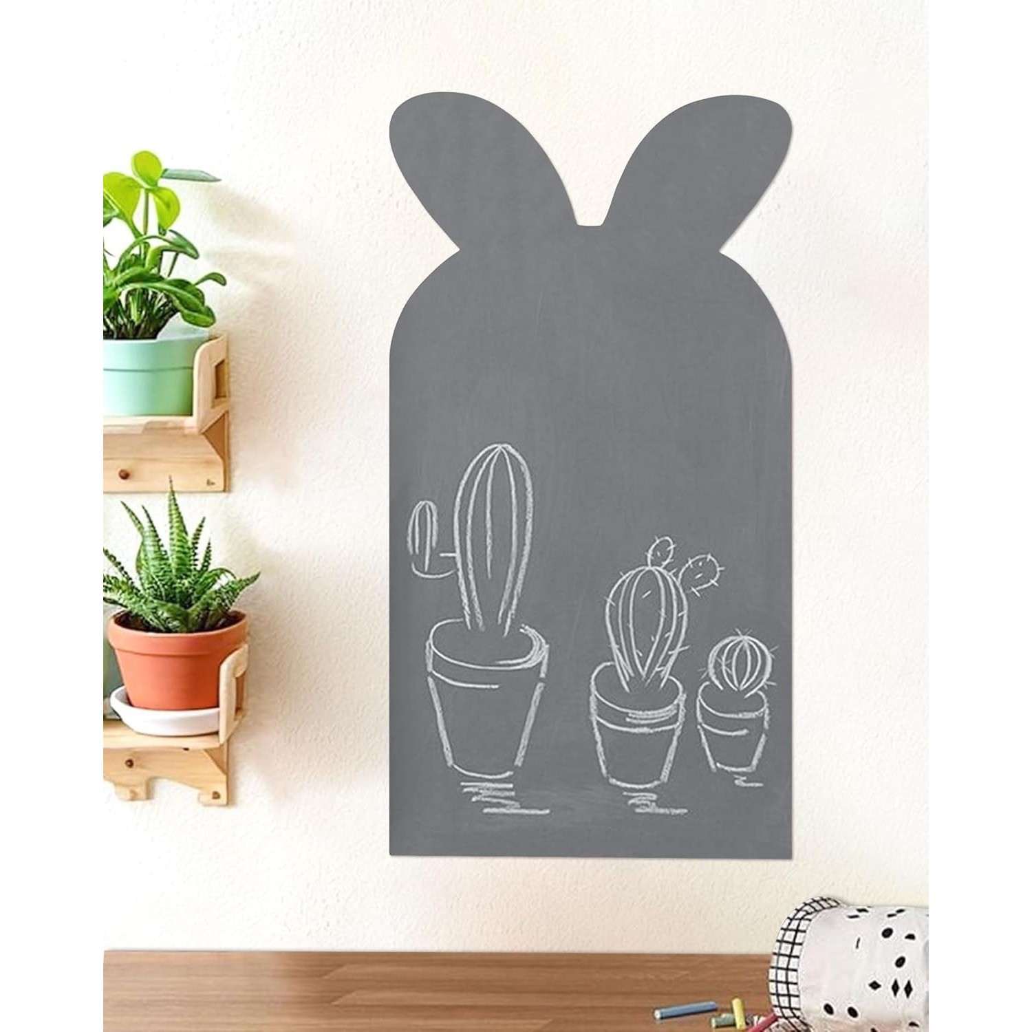 HILIUS Magnetic Chalkboard for Wall Cute Shape Adhesive Magnetic Wall Sticker