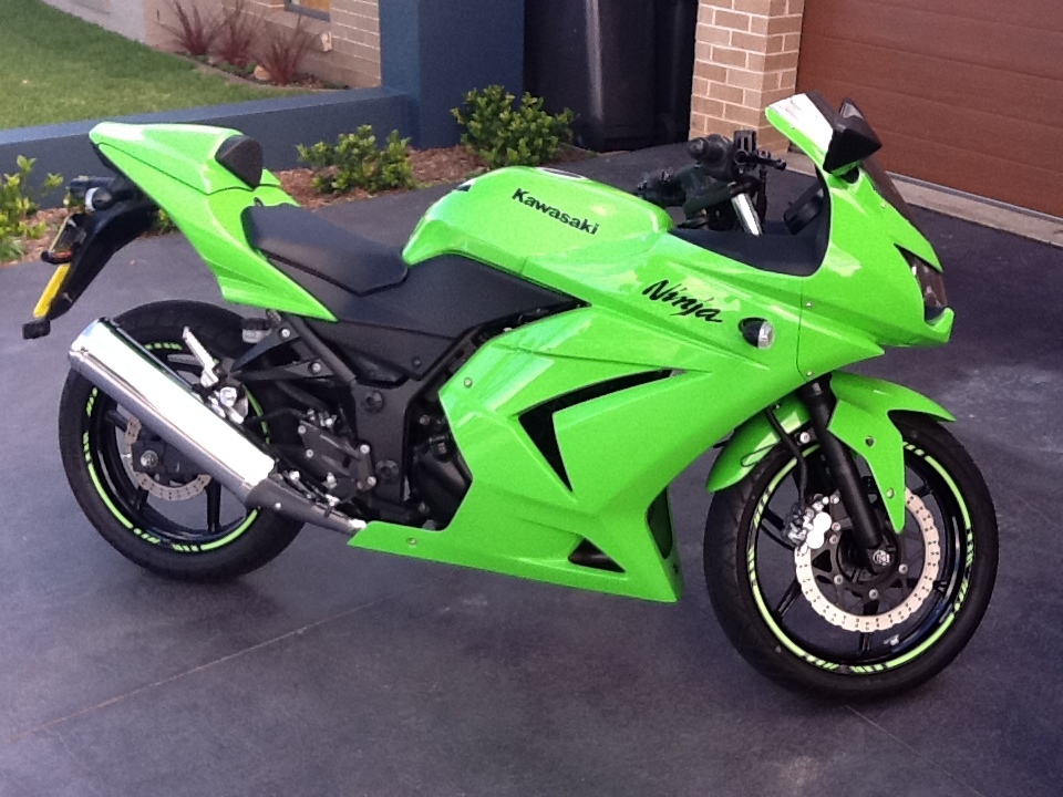 CUSTOM MOTORCYCLE RIM STRIPE WHEEL DECAL TAPE KAWASAKI NINJA 250 250R 500R 650R